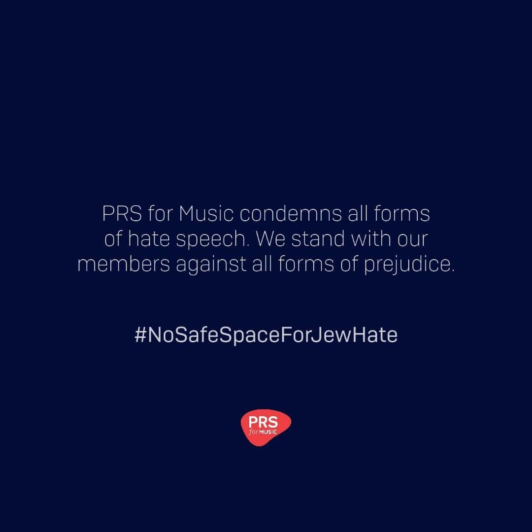 PRS for Musicさんのインスタグラム写真 - (PRS for MusicInstagram)「We observed the 48hr-silence on Twitter in protest at its failure to take strong enough action following the antisemitic statements made by Wiley.  #NoSafeSpaceForJewHate」7月29日 17時01分 - prsformusic