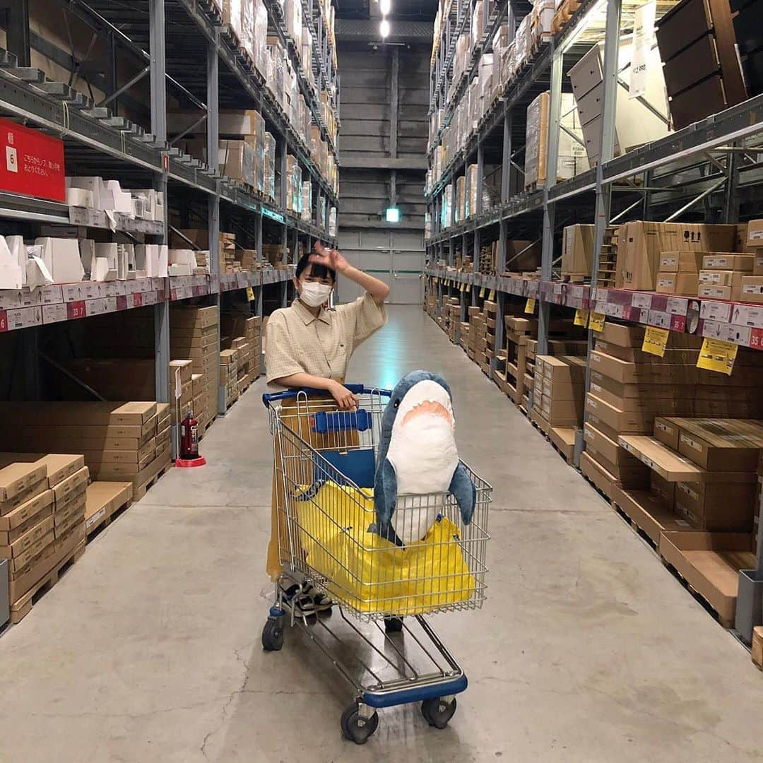 黒川心さんのインスタグラム写真 - (黒川心Instagram)「念願のサメちゃんゲットした🦈！！﻿ 久々のikea、めちゃめちゃ楽しかったです﻿ ﻿ #ikea #ikeaのサメ」7月29日 14時19分 - kokoro_kurokawa_official