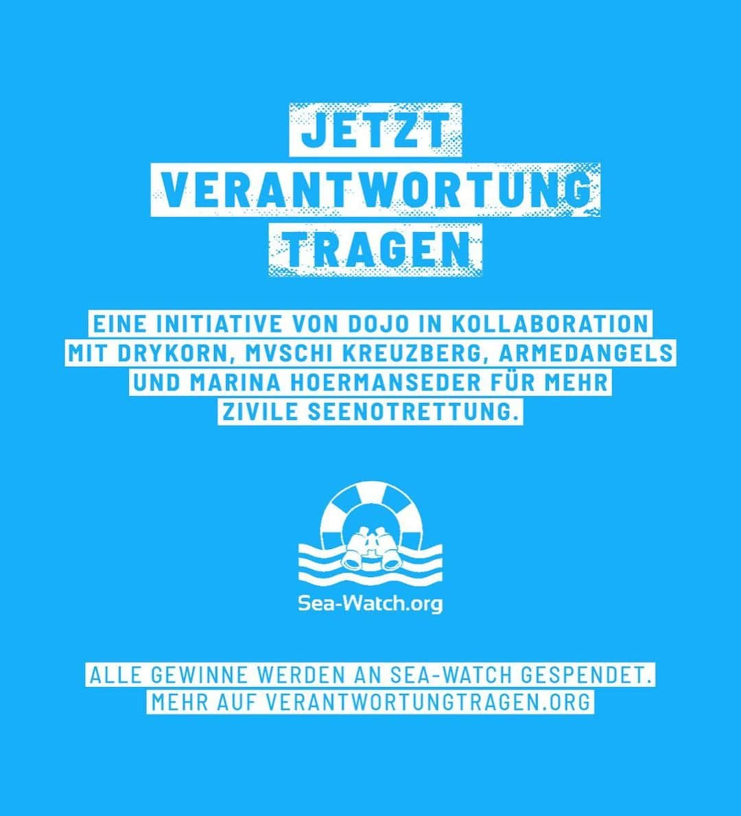 レナ・マイヤー＝ランドルートさんのインスタグラム写真 - (レナ・マイヤー＝ランドルートInstagram)「Trends kommen und gehen. Aber eines sollte immer in Mode sein: Solidarität zeigen.   Mit der neuen Initiative #verantwortungtragen helft ihr dem Sea-Watch e.V. bei der Seenotrettung von Flüchtenden auf dem Mittelmeer. Denn kein Mensch sollte auf der Flucht vor Krieg, Verfolgung und Armut, in Hoffnung auf ein menschenwürdiges Leben ertrinken müssen.  Ich trage hier das Piece von @muschi_kreuzberg checkt auch @armedangels, @drykorn_forbeautifulpeople und @marinahoermanseder. Alle Gewinne werden an Sea-Watch gespendet!   Mehr Infos zum Thema Seenotrettung und der Initiative findet ihr bei @dojoruinedmylife oder auf www.verantwortungtragen.org  Jetzt #verantwortungtragen」7月30日 1時20分 - lenameyerlandrut