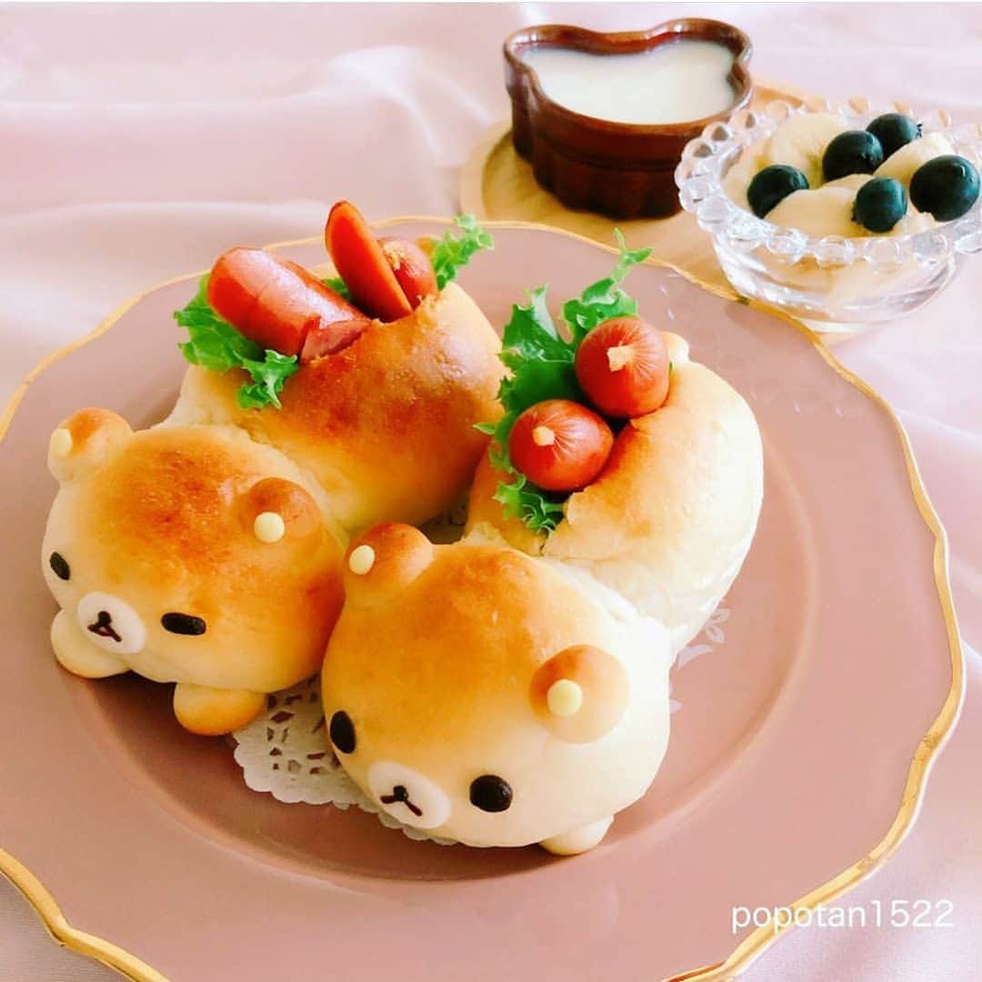 Rilakkuma US（リラックマ）さんのインスタグラム写真 - (Rilakkuma US（リラックマ）Instagram)「Hot dog bread Rilakkuma is an adorable fan-made creation cooked up by @popotan1522! Tag a friend who'd love a bite out of this adorable meal! . . . #rilakkumaus #rilakluma #sanx #kawaii #cutefood #charaben #リラックマ #サンエックス」7月30日 2時01分 - rilakkumaus