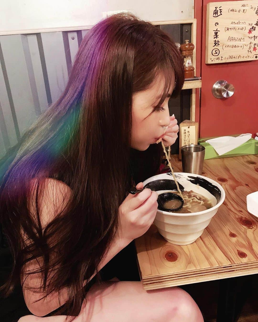 宮下舞花さんのインスタグラム写真 - (宮下舞花Instagram)「ラーメンに行き着いた🍜🥺」7月29日 17時34分 - maikamaimaika