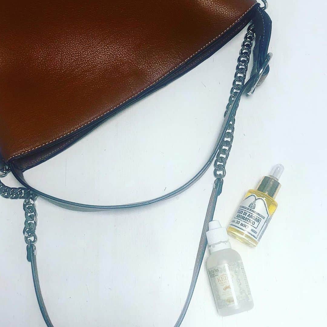 のインスタグラム：「バッグの中にいつも忍ばせてる液体🤓 修道院の神秘的オイル @camaldoli_japan   身体の錆を取る液体 @estheprolabo_official  #消毒しすぎて手がカサカサで最高級オイルを探していて出会った #イタリアの修道院で修道士さんが作ってるオイル #香りが癒しすぎる #髪にも肌にも使えて便利 #癒しの香りすぎてマスクに垂らして一日癒されてる #カマルドリ #ケイ素はまた数年ぶりに飲みはじめた #安心のエステプロラボさん #エステプロラボ」