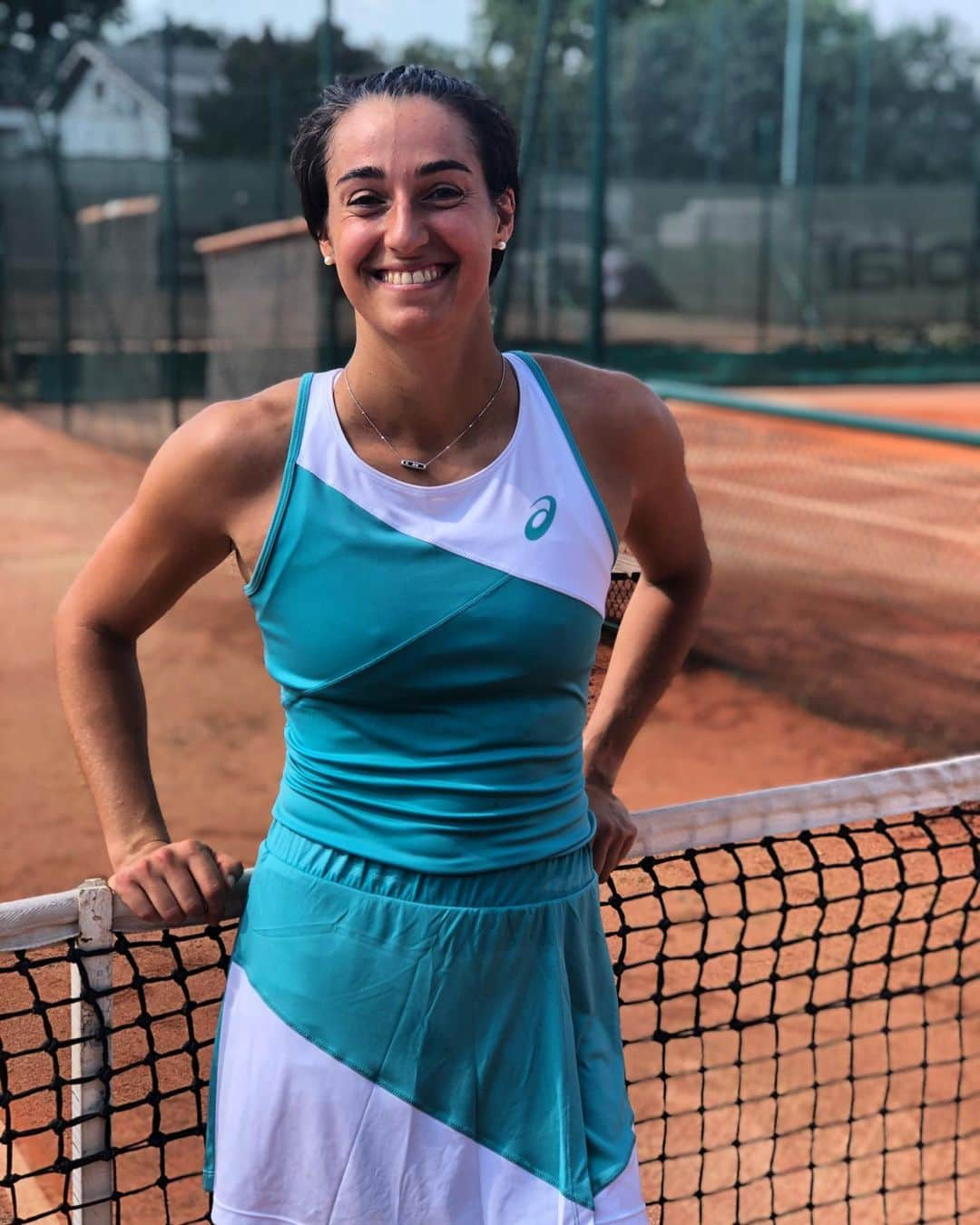 キャロライン・ガルシアさんのインスタグラム写真 - (キャロライン・ガルシアInstagram)「Match outfit for practice session 💪🏻🤗😅 All good it always fits me after 5 months without competition 👌🏻 #FlyWithCaro #homecourt」7月29日 18時44分 - carogarcia