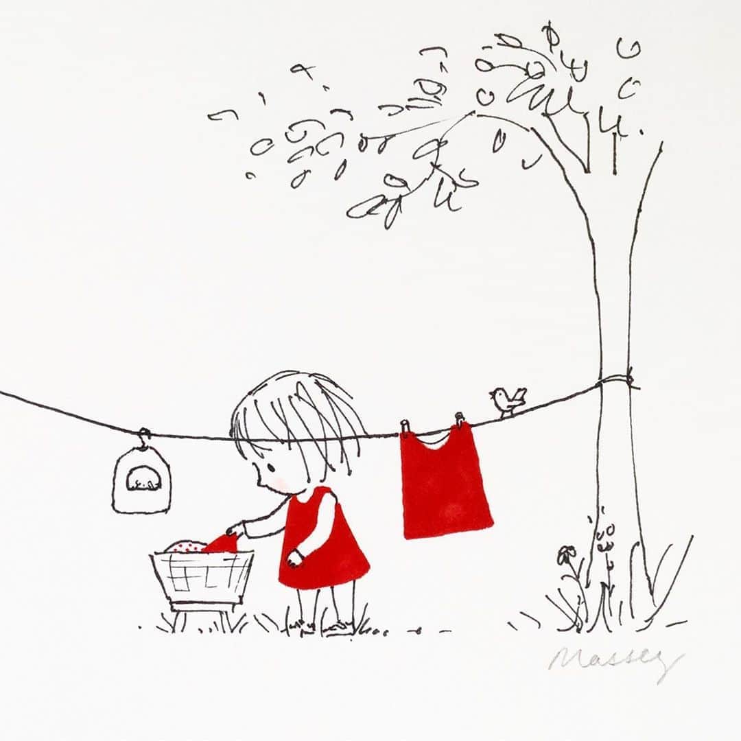Jane Masseyさんのインスタグラム写真 - (Jane MasseyInstagram)「#laundryday 🧺」7月29日 21時04分 - janemasseyillustration