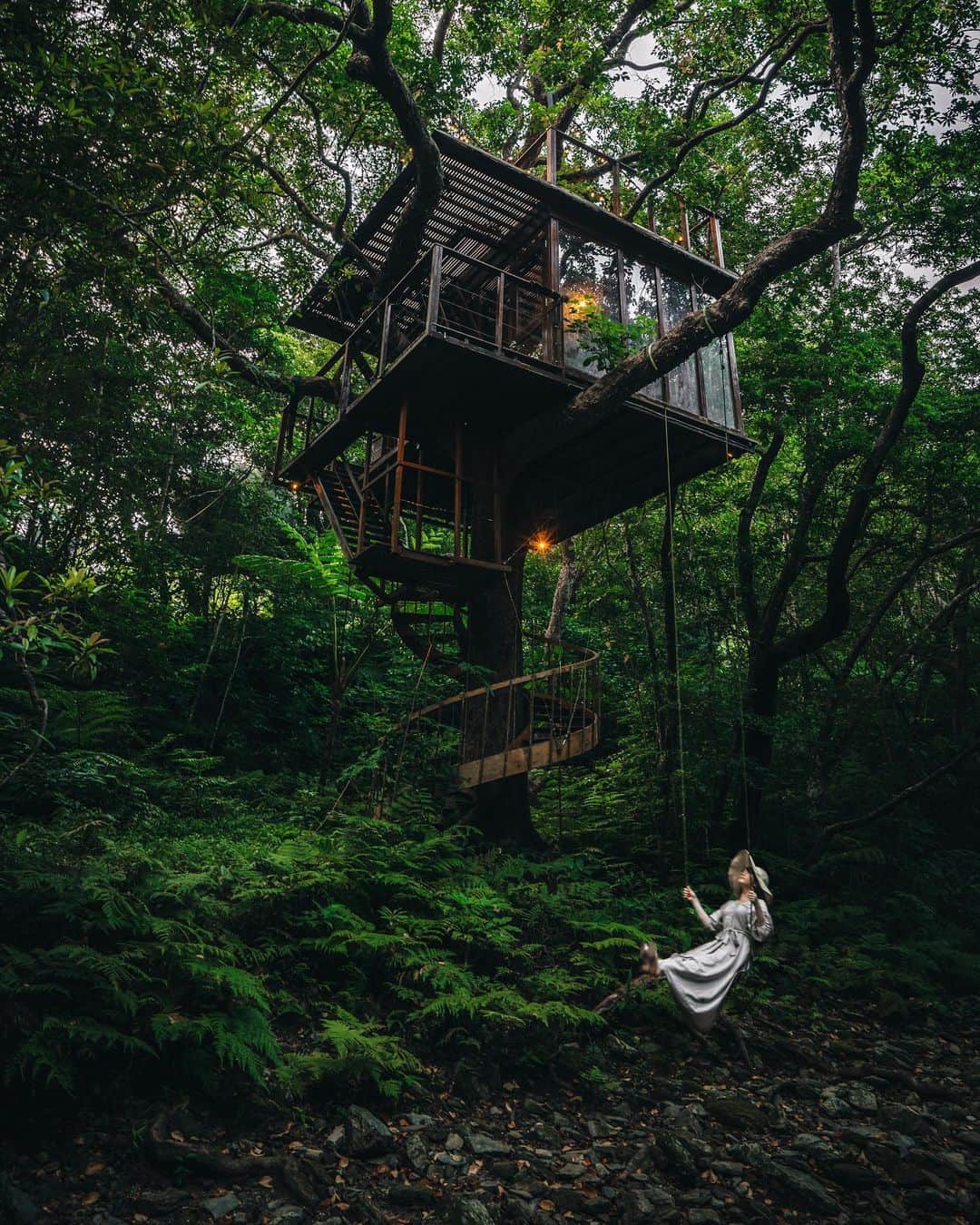 R̸K̸さんのインスタグラム写真 - (R̸K̸Instagram)「Go into the woods, go into a fairy tale. When people wandering between the reality of the real world and the fantasy of the fairy world, the more we read and the more we feel peaceful.  I got contacted with this place just before going to Okinawa. I would like to thank the @treeful.treehouse staff for their kind permission of photo shooting. Thank you so much. ・ #hellofrom Okinawa, Japan ・ ・ ・ ・ #treehouse #bestvacations #beautifuldestinations #earthfocus #earthoffcial #earthpix #thegreatplanet #discoverearth  #roamtheplanet #ourplanetdaily #lifeofadventure #nature #tentree  #theglobewanderer  #stayandwander #welivetoexplore #IamATraveler #wonderful_places #TLPics  #voyaged #sonyalpha #bealpha #artofvisuals #travellingthroughtheworld  #hbouthere #lonelyplanet #architectanddesign #architecture_hunter  #luxuryworldtraveler @sonyalpha @hypebeast @highsnobiety @lightroom @soul.planet @earthfever @9gag @500px」7月29日 21時03分 - rkrkrk