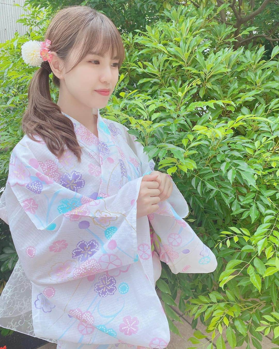 夢咲りりあさんのインスタグラム写真 - (夢咲りりあInstagram)「୨୧ ・ 新しい浴衣です♡」7月29日 21時30分 - yumesakiriria12