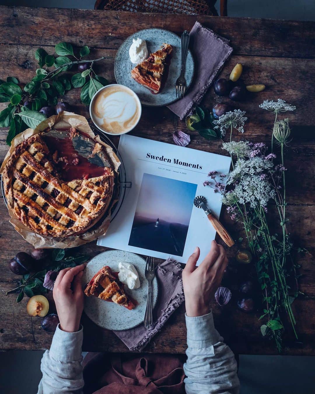 Our Food Storiesさんのインスタグラム写真 - (Our Food StoriesInstagram)「Werbung|Advertisement We teamed up with @onceuponapp to create this wonderful photo book to gather our lovely summer memories from Sweden and also have our favorite gluten-free pie recipe in print 🥧🥰❤️ With Once Upon you have a super easy tool to create photo books in a clean scandinavian design and your most loved images don't disappear in the amount of pictures on your phone. So get creative and create your unique photo book - maybe a collection of your favorite recipes or your latest summer project 👩‍🍳🌿 With the code foodstories20 you can have a 20% discount for the next two weeks. The app is available for download on the App store and Google play. We hope you enjoy. #onceuponapp ____ #photobook #photobooks #photobookalbum #glutenfreepie #glutenfreerecipes #glutenfri #glutenfrei #momentslikethis #onthetable #fellowmag #foodstylist #foodphotographer #germanfoodblogger」7月29日 22時59分 - _foodstories_
