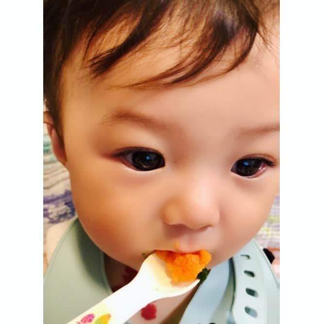 世手子さんのインスタグラム写真 - (世手子Instagram)「My son is 8 months old(*´꒳`*) He is curious about everything and eat a lot of baby foods(*´◒`*) Additive-free is wonderful✨ He drank a glass☕️ https://tsuchitone.com/ @tsuchitone #土と根 の #離乳食 食べたょ( ^ω^ ) @donebydeer_japan #donebydeer_japan の #ビブ で#無添加 の #有機野菜 を堪能しました(´∀｀*) シンプルで可愛いデザイン(°▽°) 今日でなんと #生後8ヶ月 ⭐️ なんでも #興味津々 なお年頃w #donebydeer のコップも楽しいみたいw かわいいコップ(^ ^) #コップデビュー したけどちょっとしか飲めなかったww 今日は土と根の #離乳食メニュー で トマト にんじん ほうれん草 キャベツ 鯛 お粥 お豆腐  ちょっと盛りだくさん過ぎたかな？w もう #つかまり立ち して #一人歩き も時間の問題でびっくりな 椅子は @bumbo_japan #bumbo #マルチシート  急成長 にあたしついていけてないww しかも今のご時世なかなか外出れないねぇwww 明日も #育児 がんばりまーす！ww #ダンバイディア #nookswebshop #離乳食初期 #離乳食中期  #monipla #nooks_fan #sponsored  #8months #8ヶ月ベビー #8monthsold #8monthsbaby  #8ヶ月離乳食 #8ヶ月ボーイ #8ヶ月baby」7月29日 23時53分 - rojide