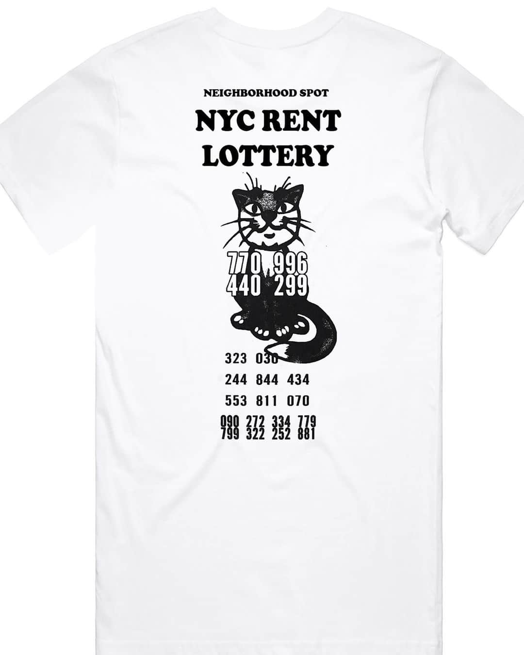 roachiさんのインスタグラム写真 - (roachiInstagram)「Neighborhood Spot NYC Rent Relief Lottery Tee. @neighborhoodspot  Wants to pay a New Yorker’s August Rent with proceeds from this shirt. Go to @neighborhoodspot for details. bootlegged with respect to the numbers community. #bigred #bigmack #lotteryvibrations #robsletsplaytowin  #philleesbigcitynumbers #youcanhitwithdaprince #watchemjump #blackdragon #hotnumbers #combosbraintrust 6️⃣1️⃣4️⃣9️⃣6️⃣0️⃣5️⃣4️⃣3️⃣」7月30日 10時41分 - roachi