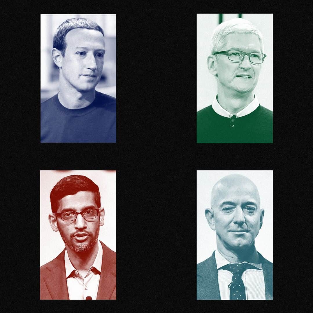 NBC Newsさんのインスタグラム写真 - (NBC NewsInstagram)「Four major tech CEOs are testifying Wednesday before a House antitrust subcommittee that is examining their power in the marketplace. Tap the link in our bio for updates. . 🖌 @ewrabetz / @nbcnews; @Apple; @reuters; @afpphoto」7月30日 3時18分 - nbcnews
