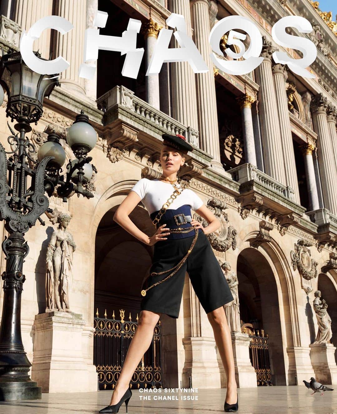 ナターシャ・ポーリーのインスタグラム：「Cover For @chaossixtynine X @chanelofficial  Photography by @cassblackbird Fashion by @stockdale.charlotte and @katielyall Hair: @panosphair Make-up: @joeyjoeychoy Casting: @pg_dmcasting and @samuel_ellis」