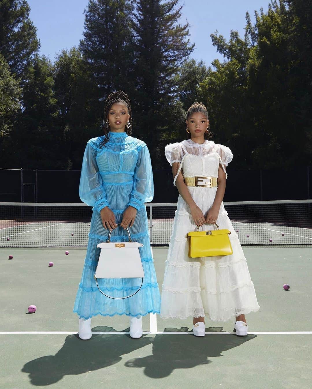 V Magazineさんのインスタグラム写真 - (V MagazineInstagram)「Here’s a PEEK at sister duo @chloexhalle’s new @fendi peekaboo release! The girls are the newest faces of the Italian fashion label’s #MeAndMyPeekaboo video series. The latest episode sees Chloe x Halle in their Los Angeles home and spotlights the undeniable bond between the sisters, as says Creative Director @silviaventurinifendi explains “#MeAndMyPeekaboo celebrates the intimate family relationships that represent inseparable bonds. There is no more visible pair of sisters right now than Chloe x Halle.”  The video features the duo in a dreamy, summer-inspired setting, with a tea party scenario and transitioning to a radiant poolside scene. The duo also sport sleek dresses from Fendi’s Pre-fall 2020 Collection alongside the newly designed Peekaboo classic, as the sisters explain “Fendi is the perfect mixture of classy and sexy, and we were more than happy to be a part of this project. We have always been huge fans of Fendi and working side by side as sisters is truly a blessing.”  Head to the link in bio to discover the film! — Talent: @chloexhalle Brand: @fendi Creative Director: @silviaventurinifendi」7月30日 4時32分 - vmagazine