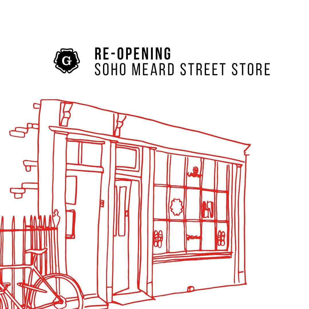 のインスタグラム：「We are excited to announce our Soho Store will re open tomorrow and looking forward to  welcoming you back into store safely. Looking forward to seeing our friends, customers and neighbours. We will be open Thurs - Saturday 12pm - 6pm only. For all info on our store opening hours please check out the website or email us. Stay Safe」