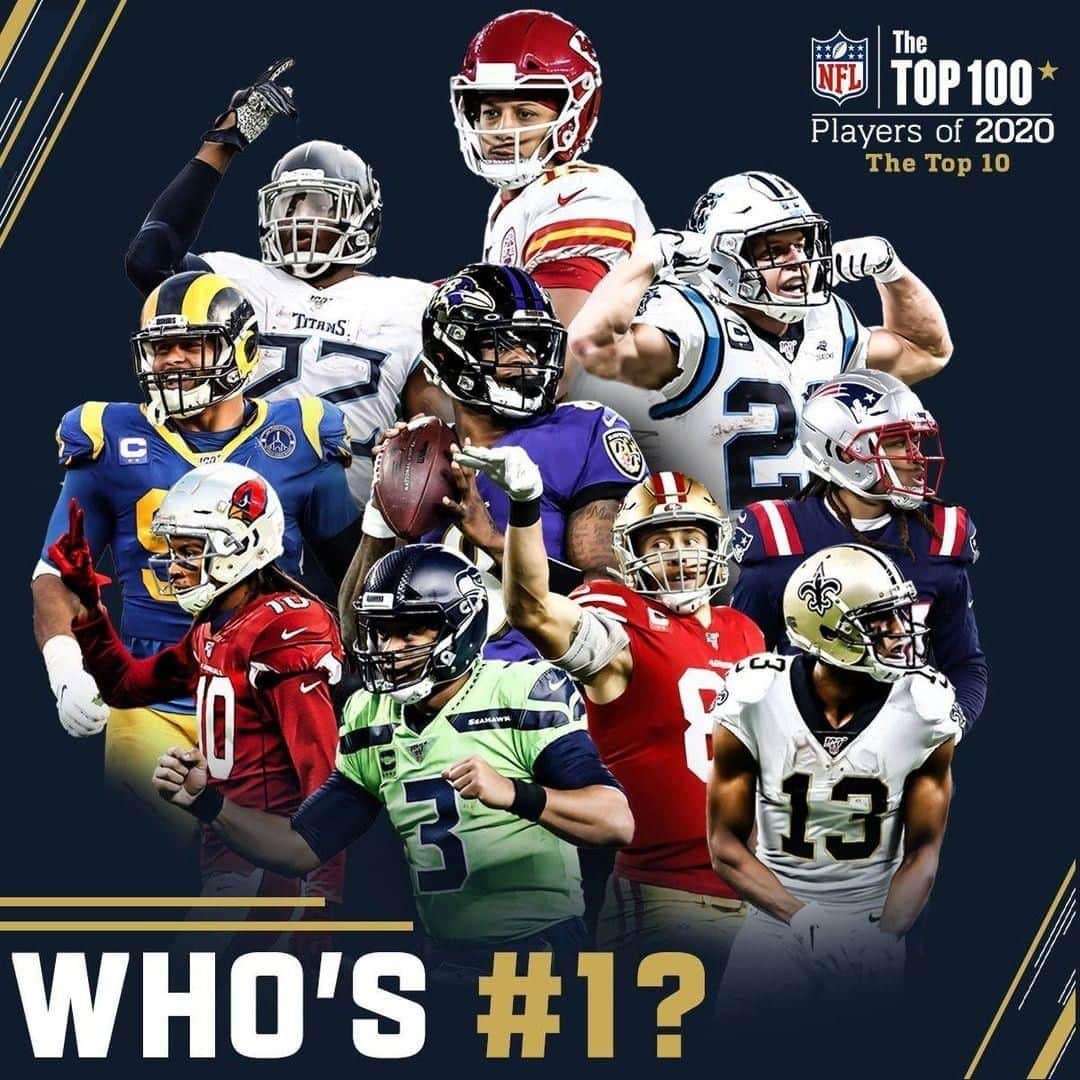NFLさんのインスタグラム写真 - (NFLInstagram)「The final 10 will be revealed tonight. Who's No. 1?⁣ -⁣ 📺: #NFLTop100  8pm ET on @nflnetwork」7月30日 6時30分 - nfl