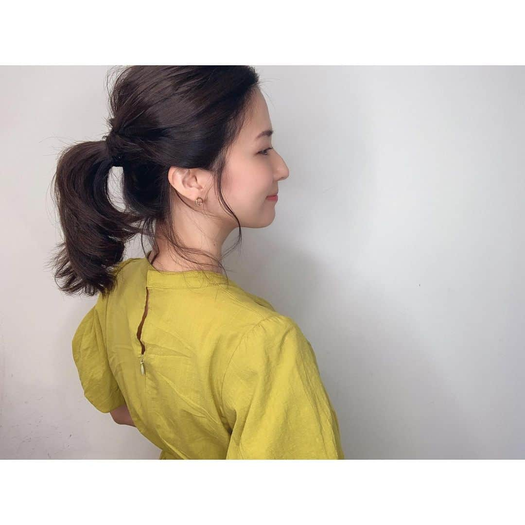 戸田れいさんのインスタグラム写真 - (戸田れいInstagram)「可愛くしてもらった🎀 @kooo2u  ・ ・ ・ #ヘアアレンジ#ヘアスタイル#ミディアム」7月30日 6時39分 - rei_toda