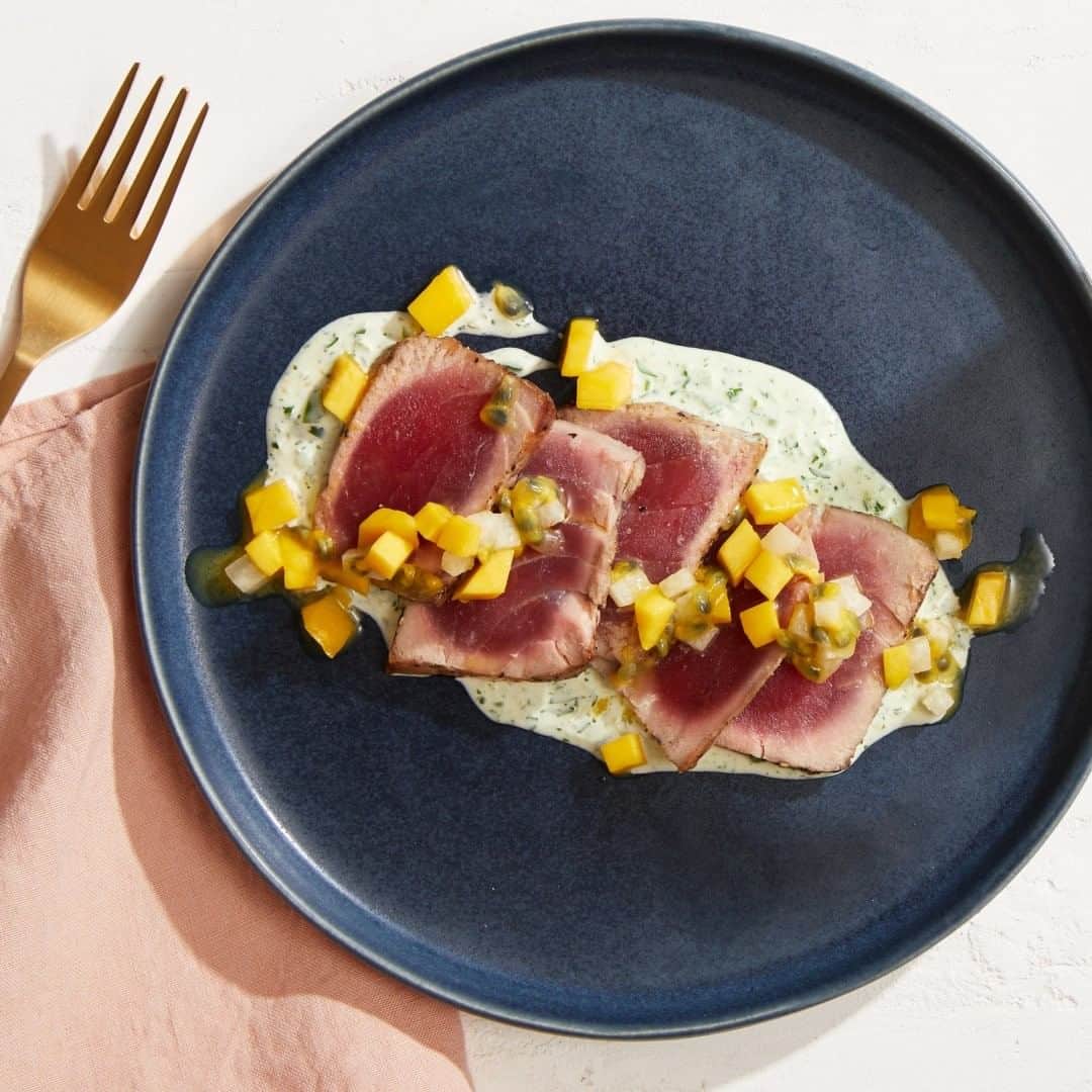 Food & Wineさんのインスタグラム写真 - (Food & WineInstagram)「At @cabrachicago, 2011 #FWBNC @stephanieizard channels her love of Peruvian cuisine to deliver inspired takes on traditional ceviche and tiradito. At the restaurant, she dresses raw sushi-grade  tuna steak with a creamy Kewpie mayonnaise-laced sauce, thinned with lime and orange juices, and studded with spicy serrano chiles. To pull it off at home, give it a quick sear in a screaming-hot skillet for an added layer of complexity. Recipe linked in our bio! 📷: @taradonnephoto」7月30日 8時42分 - foodandwine