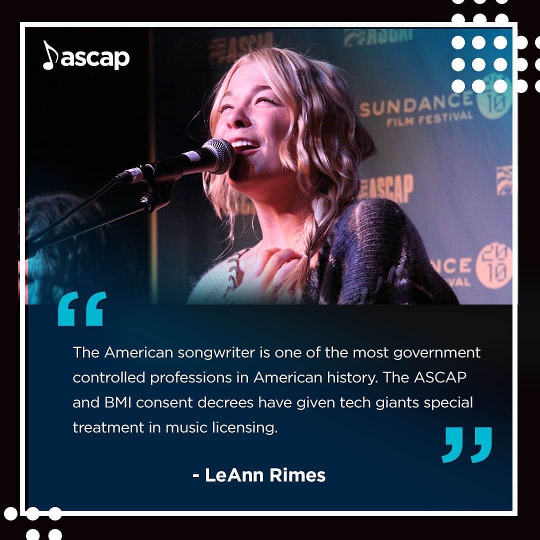 ASCAPさんのインスタグラム写真 - (ASCAPInstagram)「@leannrimes on why modernizing the outdated ASCAP & BMI consent decrees is important to music creators #StandWithSongwriters」7月30日 9時28分 - ascap
