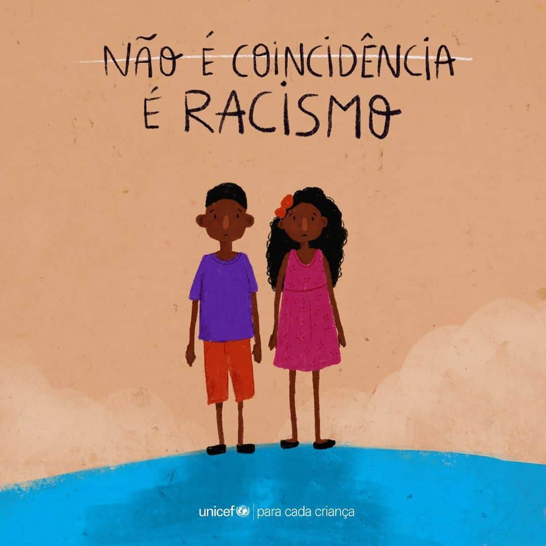 Bruno Gagliassoさんのインスタグラム写真 - (Bruno GagliassoInstagram)「Foi uma honra compartilhar o dia com vocês por uma infância sem racismo.   Hoje trouxemos a mensagem de que não é coincidência que meninas e meninos negros sejam a maioria da população em situação de pobreza no País, as principais vítimas de violência, os que mais sofrem preconceito e os que menos se veem representados nos espaços púbicos. Isso é o reflexo de uma sociedade racista. No entanto, a história das pessoas negras não se resume ao racismo, pelo contrário. Crianças e adolescentes negras e negros tem experiências diversas e desejam viver plenamente, com segurança, oportunidades e a liberdade para contar suas histórias.   O @unicefbrasil trabalha para que todas as crianças e todos os adolescentes tenham todos os seus direitos garantidos. E convidamos você a se juntar a nós para tornar um mundo   antirracista possível.   Ilustração: @brenoloeser」7月30日 9時30分 - brunogagliasso