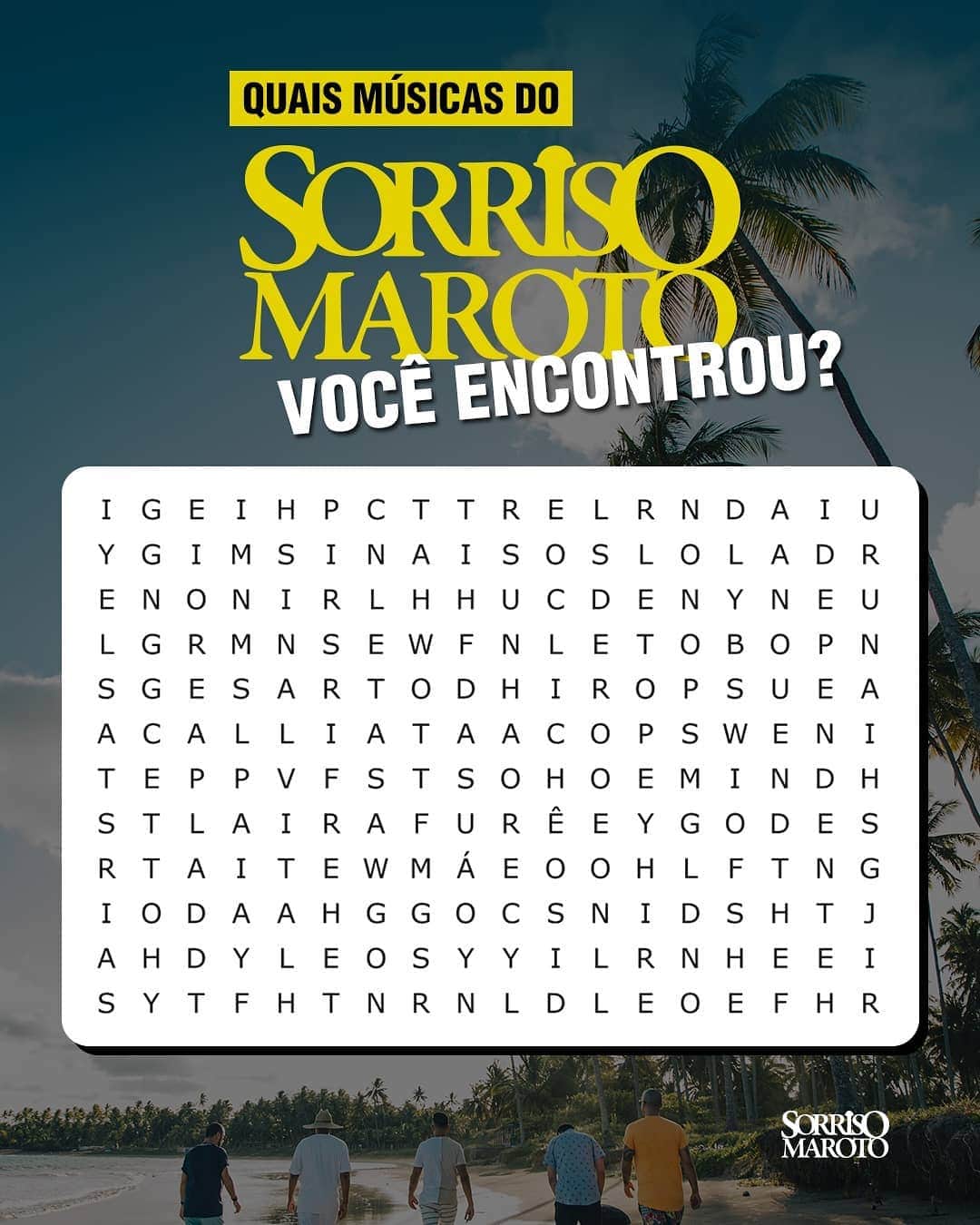 Sorriso Marotoのインスタグラム：「Qual o nome da primeira música que você encontrou? 😃 #sorrisomaroto @bcbrunocardoso @eusergiojr @crisjog @vinisorriso @frd.silva」