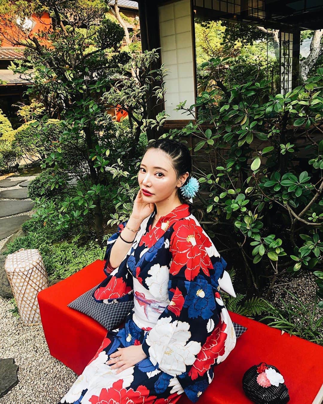 クリスティン・ウェイのインスタグラム：「Yukata #summerfestival #sunshine #yukata」