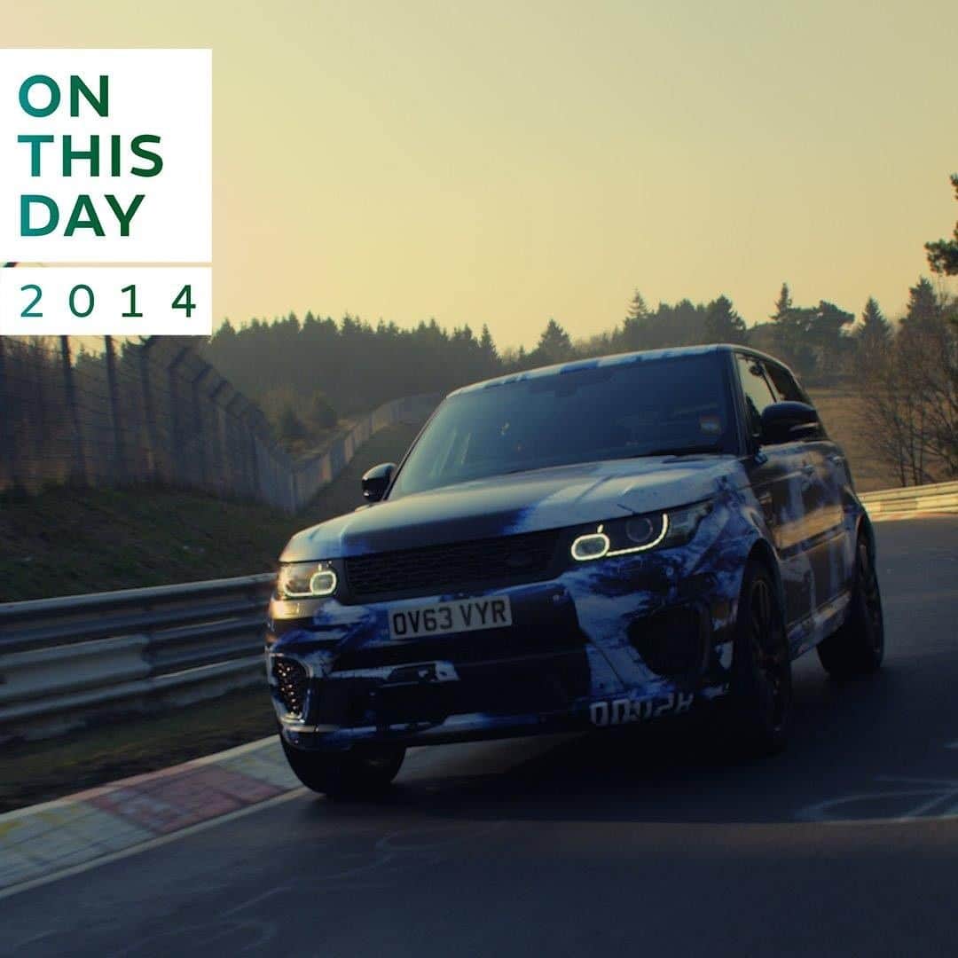 Land Roverさんのインスタグラム写真 - (Land RoverInstagram)「#ONTHISDAY in 2014 - The #RangeRoverSport lapped the famous Nordschleife circuit at the #Nürburgring in Germany in 8 minutes 14 seconds, making it the fastest production SUV around the Nürburgring at the time.   #LandRover #SUV #4x4 #Adventure #Carsofinstagram #Instacar #Design #CarLifestyle #LandRover #Cars #Car #RangeRover @nuerburgring」7月30日 20時00分 - landrover