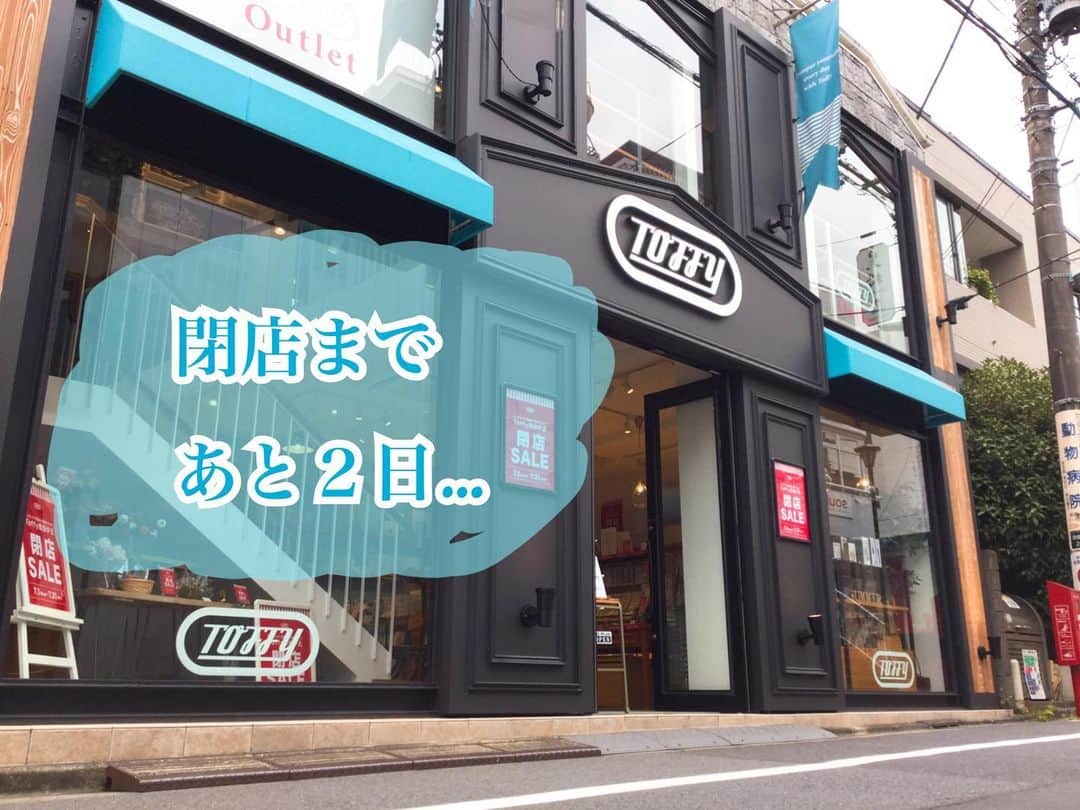 Toffy_Jiyugaokaのインスタグラム：「． こんにちは！ Toffy自由が丘店でございます！ いつもInstagramをご覧頂き 誠にありがとうございます！ ． ． ． とうとう… 閉店まで本日を含めて あと２日となりました😢 ． ． Toffyアイテムを 一度にご覧になれるのは 当店だけとなります！ ． スタッフ一同 ご来店お待ちしております！ ． 当店では新型コロナウイルス 感染対策の取り組みを行っております。 マスク着用での入店、 アルコールでの消毒、 入店制限等のご協力・ご理解のほど 宜しくお願い致します。 ． . #toffy #トフィー #toffy自由が丘 #自由が丘 #東横線 #大井町線 #雑貨のお店 #雑貨屋 #雑貨店 #家電 #閉店 #閉店セール #お買い得」