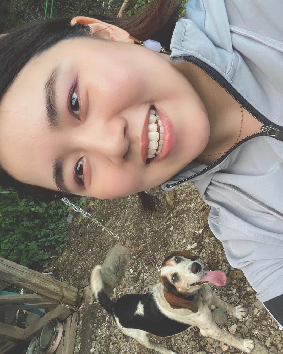 岡村咲さんのインスタグラム写真 - (岡村咲Instagram)「ジョン😭🧡またね👋元気に長生きするんだよー!!!また遊びに来るからね🐶 #ジョンのいる暮らし #犬のいる暮らし」7月30日 13時16分 - sakiokamura_official