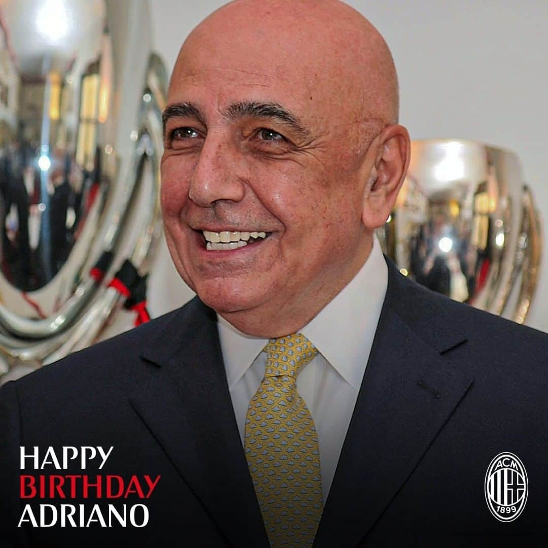 ACミランさんのインスタグラム写真 - (ACミランInstagram)「Many happy returns to Adriano Galliani on his 76th birthday 🎂  #SempreMilan」7月30日 16時30分 - acmilan