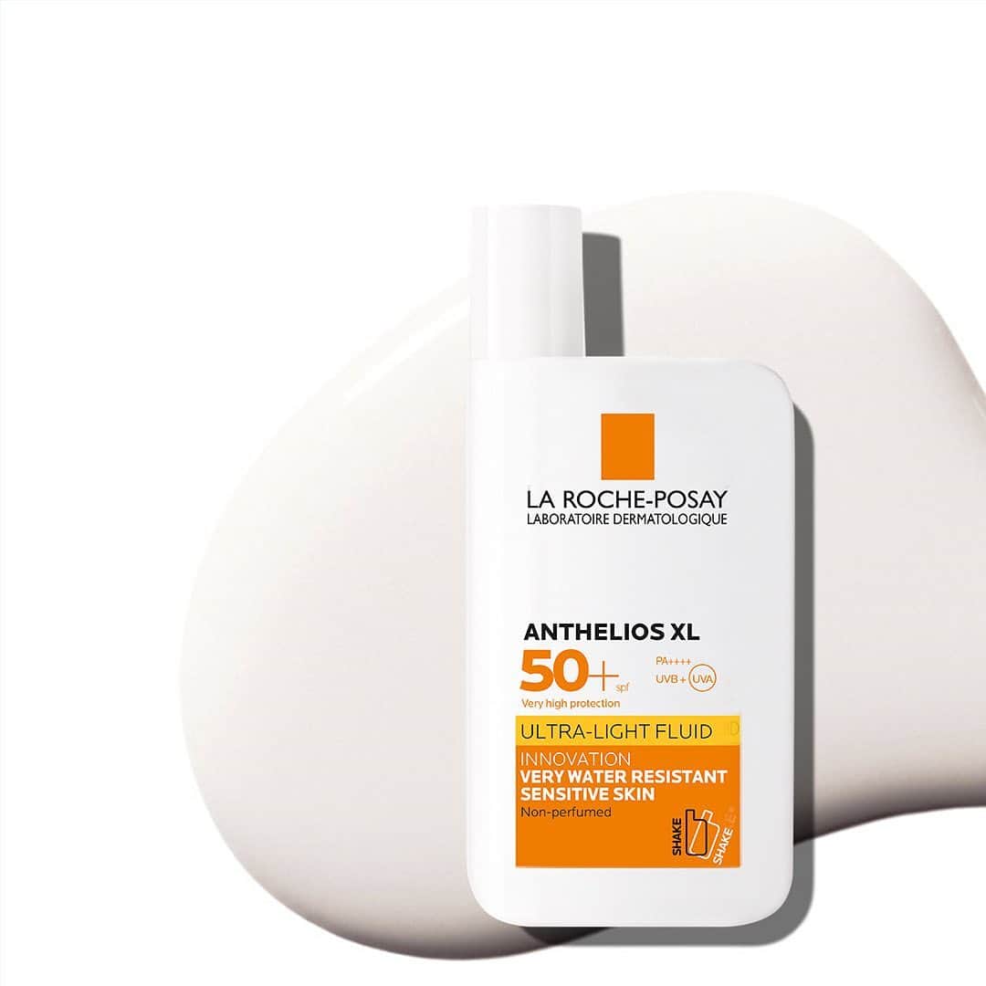 LA ROCHE-POSAY JAPAN ラロッシュポゼのインスタグラム：「＼ 真夏の紫外線対策にこれ１つ／ . #アンテリオスXLフリュイド は、さらっとした使用感が特徴の日焼け止め。 SPF50+・PA++++のラ ロッシュ ポゼ における 最高レベルの紫外線防御効果で水にも強い、おススメアイテム！ 夏の強い紫外線は、シミやくすみなどの肌トラブルに繋がる可能性があるので、しっかり対策をしましょう！ . こんな人にオススメです✨ ☑️ とにかくしっかり紫外線を防御したい ☑️ アウトドアのスポーツで使いたい ☑️ フェイス・ボディ兼用で使いたい ☑️ 石鹸で落としたい . ラ ロッシュ ポゼ公式サイトでは、質問に答えるだけで、あなたにおすすめの日やけ止めが分かります！ 日やけ止め選びに迷ったら、プロフィールのURLから公式サイトをチェックしてみてくださいね🌿  . アンテリオス XL フリュイド  50mL  3,960円(税込) . #ラロッシュポゼ #larocheposay #乾燥肌 #敏感肌 #敏感肌対策 #スキンケア #低刺激 #低刺激設計 #日焼け止め  #日焼け対策 #日焼け止めクリーム #日焼け肌 #紫外線 #紫外線カット #紫外線ケア #UVケア #UVカット  #コスメ情報  #スキンケア購入品 #スキンケア好きさんと繋がりたい #肌活 #肌荒れ対策 #美容マニア #美肌づくり #キレイになりたい #夏メイク #スキンケア紹介 #スキンケア好き #敏感肌スキンケア」