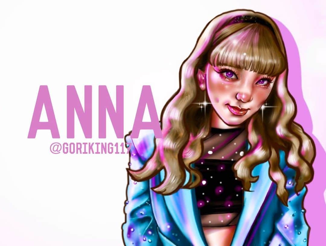 似顔絵★𝗚𝗢𝗥𝗜𝗞𝗜𝗡𝗚さんのインスタグラム写真 - (似顔絵★𝗚𝗢𝗥𝗜𝗞𝗜𝗡𝗚Instagram)「. . . 先日書いてたデジタルイラスト😍⭐️✨ . . #gorikingのデジタルアート  . こんな私をfollowしてくださってる、 E-girls、happiness、スダンナユズユリーの #須田アンナ　さん💜💜💜⭐️✨ @annastagram.official   . . デジタル相変わらず機能を 使いこなせてないから 時間かかる😭😭😭w  . . . そして可愛い人を描くのは やっぱり楽しいなぁー😎💙💙✨ . .  .  .  #egirls  #happiness #スダンナ #スダンナユズユリー  #ldh #egfamily  ❌❌現在は、予約受付終了してます❌❌ 。 . . .  2020年度ご予約のお客✨ 現在45番までの方へ案内中です🌟✨💕 DMの確認いただきgmailへ返信宜しくお願い致します🙇‍♀️🌟✨✨ . . . .  次回の予約応募は、2020年のご予約分を書き終える予定の 来年春から夏頃の、、、予定です。 ※あくまでも予定なので前後します🙇‍♀️ . . . .  オーダー再開の際には 人数制限あるため必ず予約ができるわけではございません。 そのことも踏まえた上で 次回ご検討いただけると嬉しいです(^^) . . また、結婚式の使用を考えてくださる方も多いです✨  前々からお伝えしていますが、 基本的に予約順に対応しているため、 近々の納期を希望される方は、 対応できないこともあるので、 あらかじめご了承ください💦 . . . . . ※今回予約が取れた方へ※ . .  写真がまだ用意できてない、入金が遅れそうなど、状況により、順番が前後することもございます‼️ あらかじめご了承ください。 。 . . . また、芸能人、キャラクターのオーダー、パロディ風オーダーはお断りしています。  芸能人については、ご本人様に直接プレゼントなどはOKです。 . . . . . . 💰料金表は過去投稿記事みてね❤💰 . . . . . ➡️ハッシュタグ⇨ goriking117料金表2019⬅️ . . ✨✨✨✨✨✨✨✨✨✨✨✨✨✨✨✨ @by.goriking のアカウントでは、 過去書かせて頂いたお客様方からの、 似顔絵のその後のお写真をいただき、 投稿しております^ - ^❤️❤️ 玄関に飾ってある似顔絵、 渡した瞬間のお写真、 ご本人とのお写真などなど💕 いろんな場面でのお写真お待ちしております^ - ^✨⭐️ . . . .  #似顔絵#pencildrawing#drawing#pencil#illust#painting#art#artwork#絵描きさんと繋がりたい#似顔絵師#gorikingの似顔絵屋さん#digital#digitalart#digitalillustration#digitaldrawing#digitalpainting#digitalsketch#comicart#anime#animeart#comicartist#animejapan」7月30日 18時38分 - goriking117