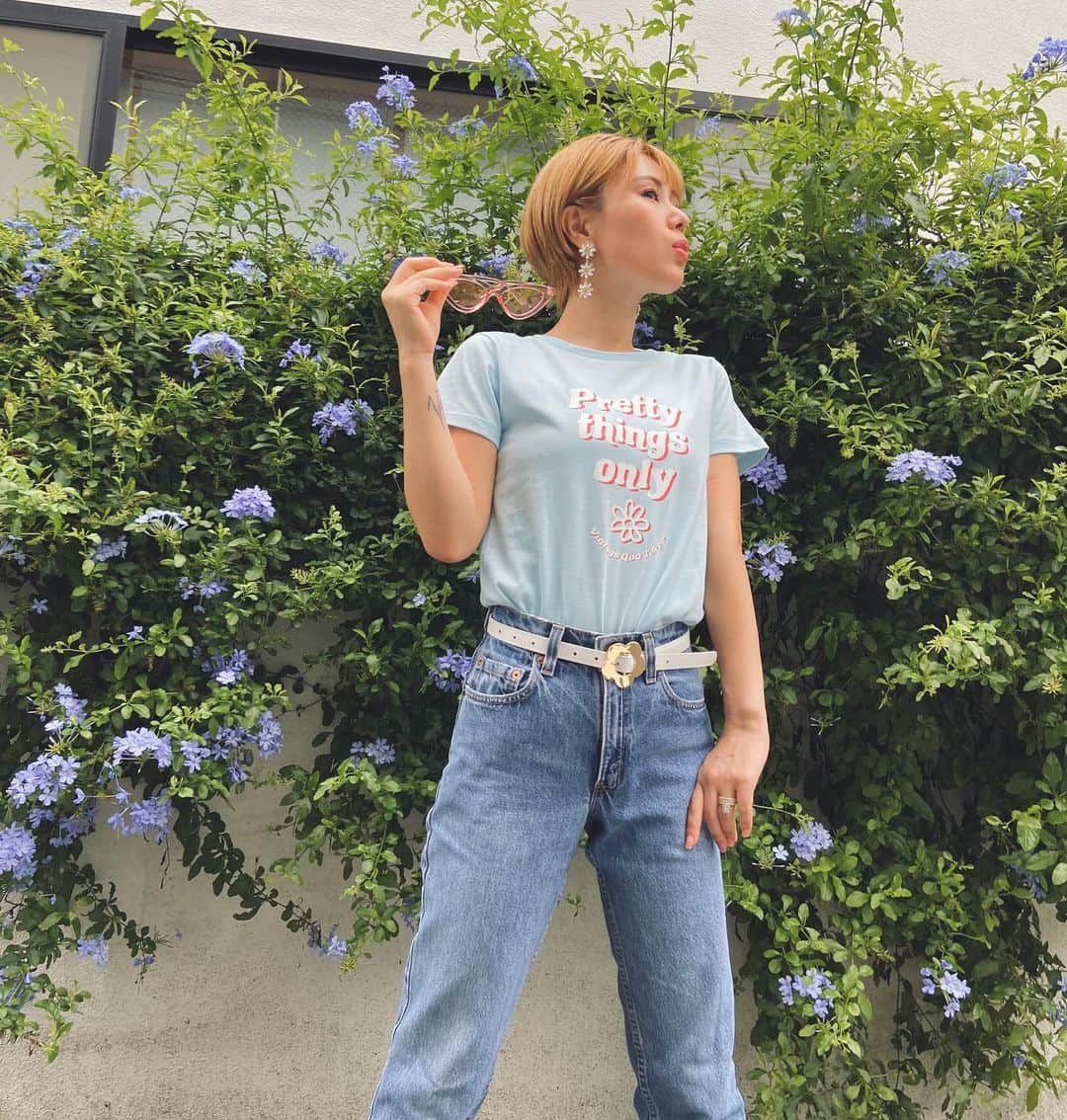 vintage Qooさんのインスタグラム写真 - (vintage QooInstagram)「Pretty things only✨ #vintageqoo #tshirt  —————————-—————— You can find it on our online store. Please send a dm us if you would like to more details😘」7月30日 18時37分 - vintageqoo