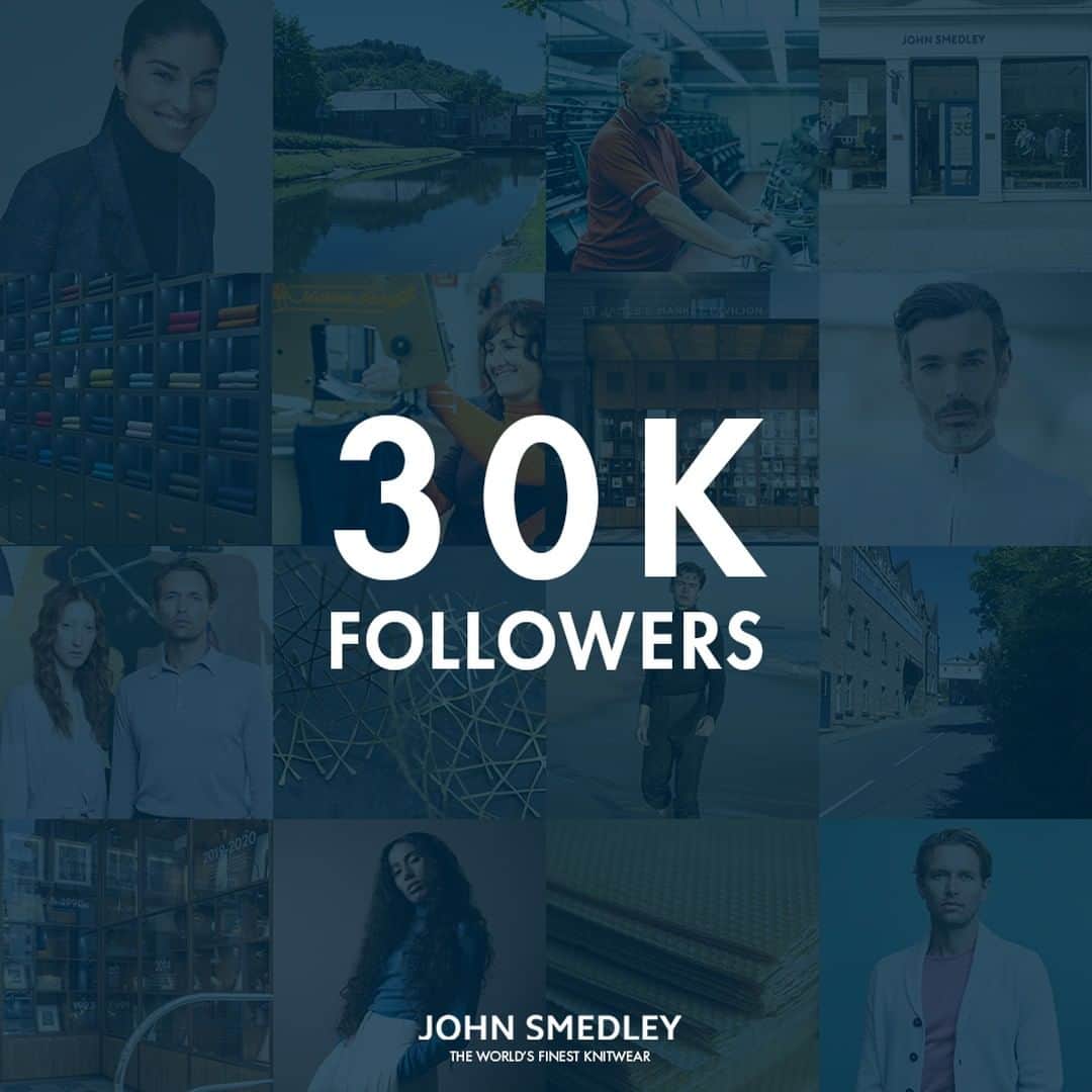 ジョンスメドレーさんのインスタグラム写真 - (ジョンスメドレーInstagram)「WOW - 30,000 followers. We want to thanks each and every one of you for helping to grow our community so we're giving our Instagram followers an extra 15% off online purchases (inc. A huge thank you from us all at John Smedley   Enter the code JSINSTA15 at checkout   #community #madeinengland #30000  (full T&Cs apply - www.johnsmedley.com)」7月30日 19時00分 - johnsmedleyknitwear