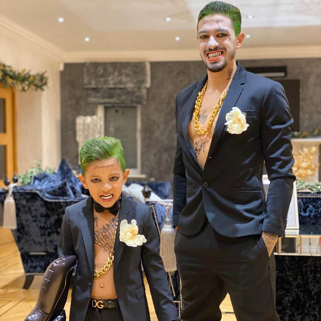 マヌエル・ランシニのインスタグラム：「Hoy en tu día te deseo un muy feliz cumple hijo, ya van 8 🤯🤣 que tengas un gran día y que nada te quite la sonrisa hermosa que tenes y la inocencia que llevas!! Te amo mi rey siempre con vos 😍❤️」