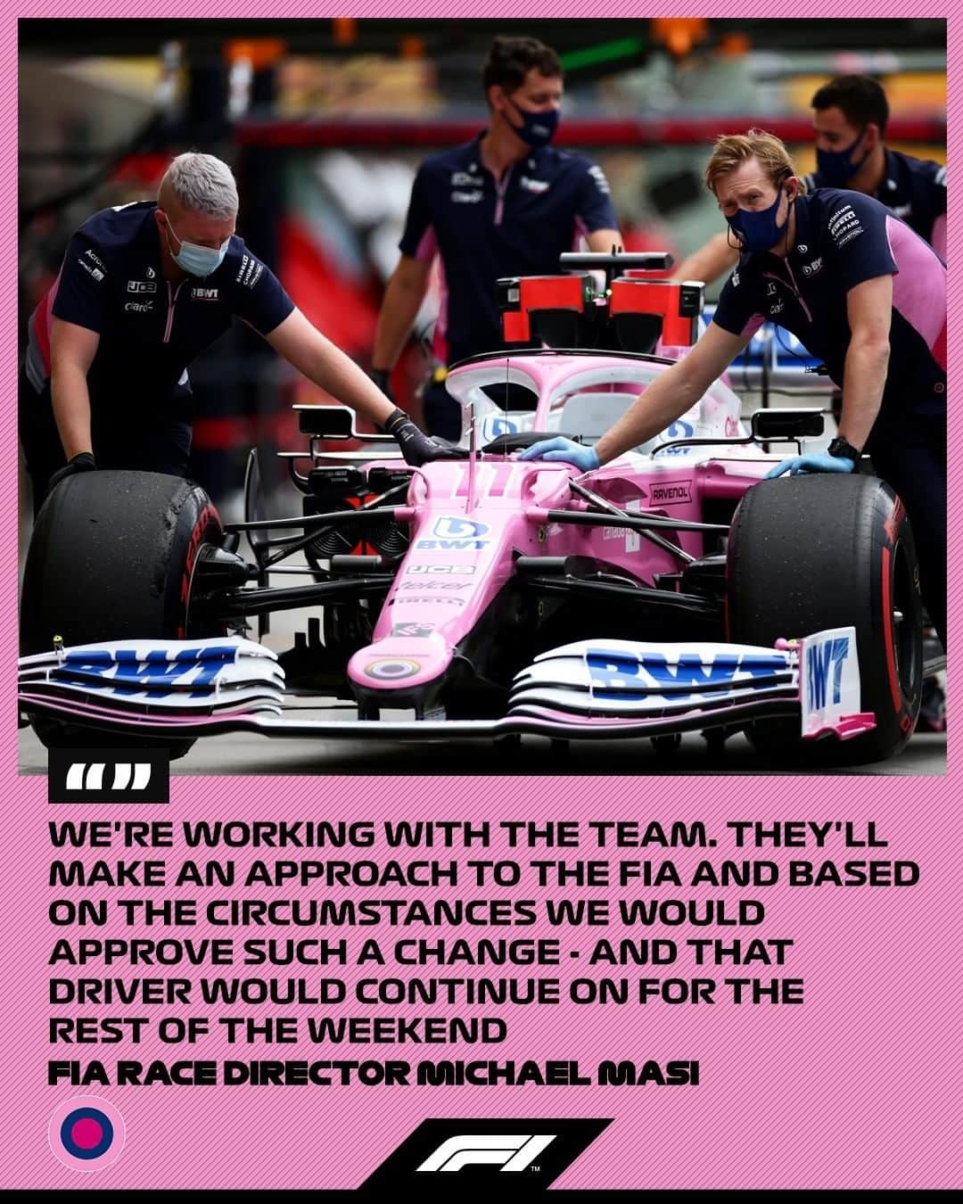 F1さんのインスタグラム写真 - (F1Instagram)「Official confirmation of Sergio Perez's replacement at the British Grand Prix is not expected until Friday, says FIA Race Director Michael Masi . Perez will miss the race weekend after testing positive for coronavirus. He is self-isolating, along with his close connections . #F1 #Formula1 #BritishGP」7月31日 4時54分 - f1