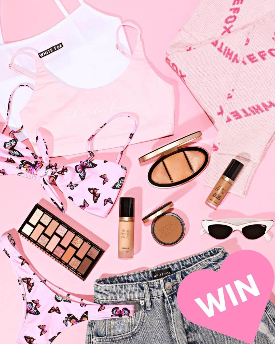 Too Facedさんのインスタグラム写真 - (Too FacedInstagram)「GIVEAWAY!! 🎉 (Winners have been contacted via DM) We are SO excited to partner with our fashion babes @WhiteFoxBoutique to give TWO lucky winners the ULTIMATE prize pack! 💖 Prize includes: our NEW Born This Way Matte Foundation, Born This Way Eye Shadow Palette, Turn Up the Light Highlighting Palette, Born This Way Super Coverage Concealer, Born This Way Powder Foundation, AND a $300 White Fox Boutique Gift Card!⁣  ⁣ HOW TO ENTER:⁣ 💕 LIKE & SAVE this post⁣ 💕 FOLLOW @TooFaced and @WhiteFoxBoutique⁣ 💕 TAG 2 besties (they must be following, too!)⁣ 💕 For additional entries comment with a ✨ on our most recent posts!⁣ (US & INTL) Giveaway ends 8/2 & the winners will be contacted via DM. GOOD LUCK! #giveaway #toofaced」7月31日 5時00分 - toofaced