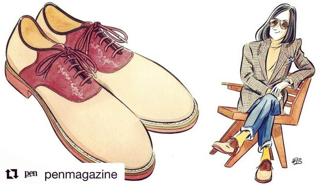 祐真朋樹さんのインスタグラム写真 - (祐真朋樹Instagram)「pen magazineに出てまーす。チェックしてね。  @manoloblahnik  @manolomen   #Repost @penmagazine with @get_repost ・・・ 【発売中！創刊500号記念 #愛用品とともに】⠀ 30年以上、日本のファッションシーンを牽引してきたファッションエディターの #祐真朋樹 さん。これまでに星の数ほど靴に触れてきた祐真さんが選ぶ、レザーシューズのベストヒッツとは。⠀ ⠀ Illust：ソリマチアキラ @sorimachiakira⠀ ⠀ 詳しくはプロフィールリンクより @penmagazine⠀ https://www.pen-online.jp/news/info/pen_500-favoriteitems/1⠀ ⠀ #TomokiSukezane #shoes #leathershoes #fashion #myfavoritethings #favorite #tools #items #革靴 #靴 #ファッション #愛用品 #お気に入り #penmagazine」7月30日 21時15分 - stsukezane