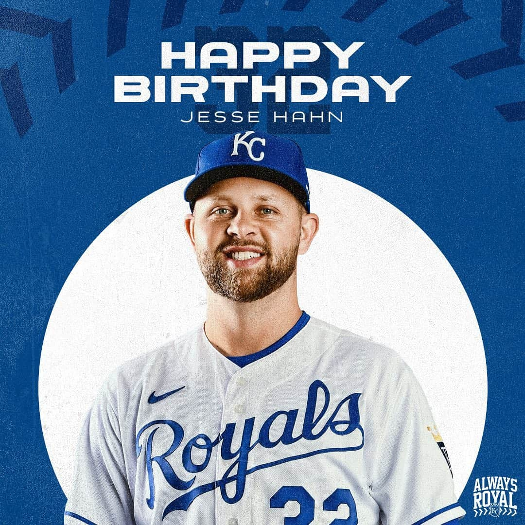 カンザスシティ・ロイヤルズさんのインスタグラム写真 - (カンザスシティ・ロイヤルズInstagram)「Happy Birthday to #Royals Pitcher, Jesse Hahn! #AlwaysRoyal」7月30日 21時57分 - kcroyals