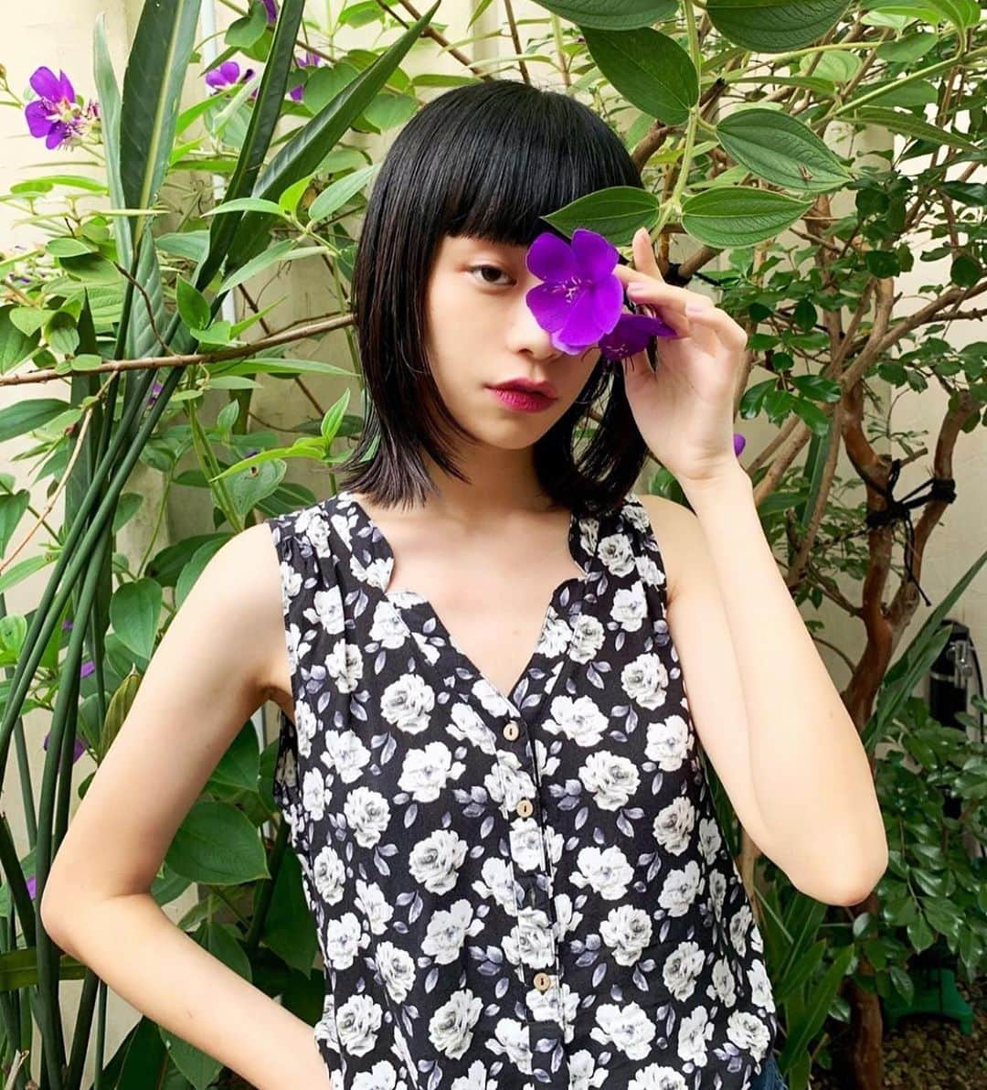 る鹿さんのインスタグラム写真 - (る鹿Instagram)「Haircut by @mizuno_masaru  🌺🌷🪐」7月30日 22時02分 - luluxinggg