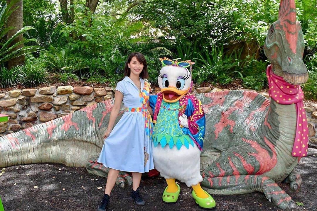 矢部あやのインスタグラム：「201905 WDW 3day デイジーさーん、目線ください〜 ・ #waltdisneyworld #WDW #WDW2019 #animalkingdom #AK #AK2019 #charactergreeting」