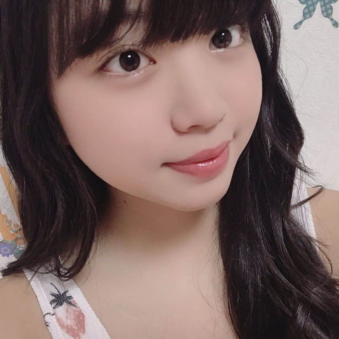 のインスタグラム：「🍓(*´`)♡ ふひひっ 髪をふわまきにしたよ‪‪❤︎‬  #ジェラピケ #いちご #ルームウェア #jk #sjk #Instagram」