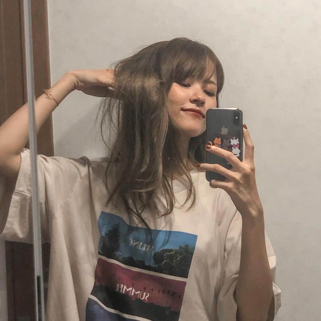 MiracleVellMagicのインスタグラム：「new hair color🌿 新しい髪色が良すぎてずっと胸がドキドキしてるの。 @works_shimokitazawa」