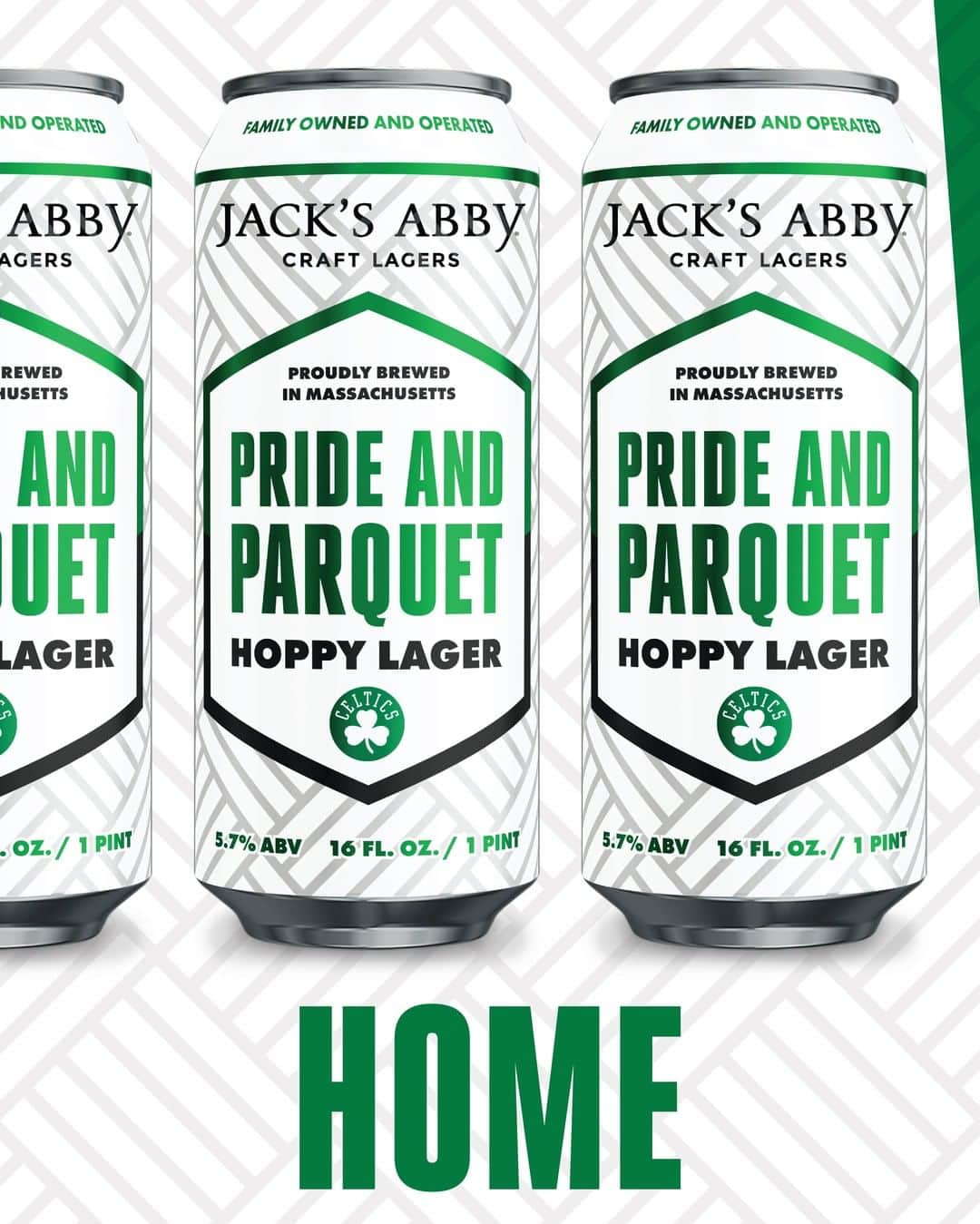 ボストン・セルティックスさんのインスタグラム写真 - (ボストン・セルティックスInstagram)「Cheers 🍻 We've teamed up with Jack’s Abby Craft Lagers to release an exclusive Celtics beer, Pride and Parquet. Keep an eye out for the “home" and "away” Pride and Parquet colors, scheduled to be released throughout New England during the 2020-2021 season.」7月30日 23時01分 - celtics