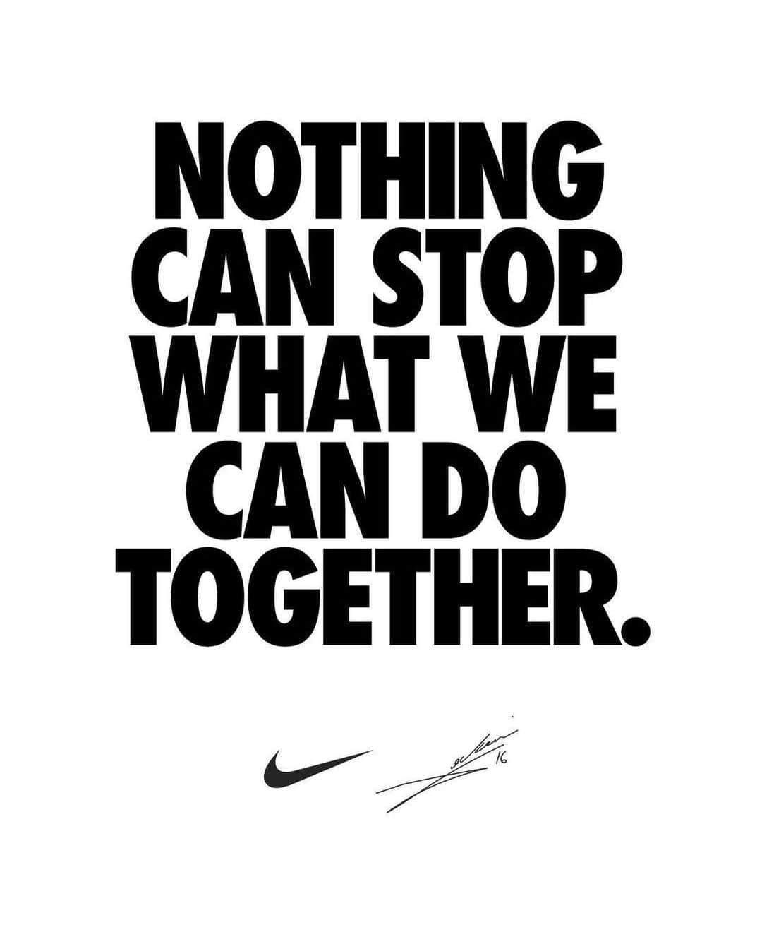 ティン・イェドバイのインスタグラム：「#YouCantStopUs  #TeamNike」