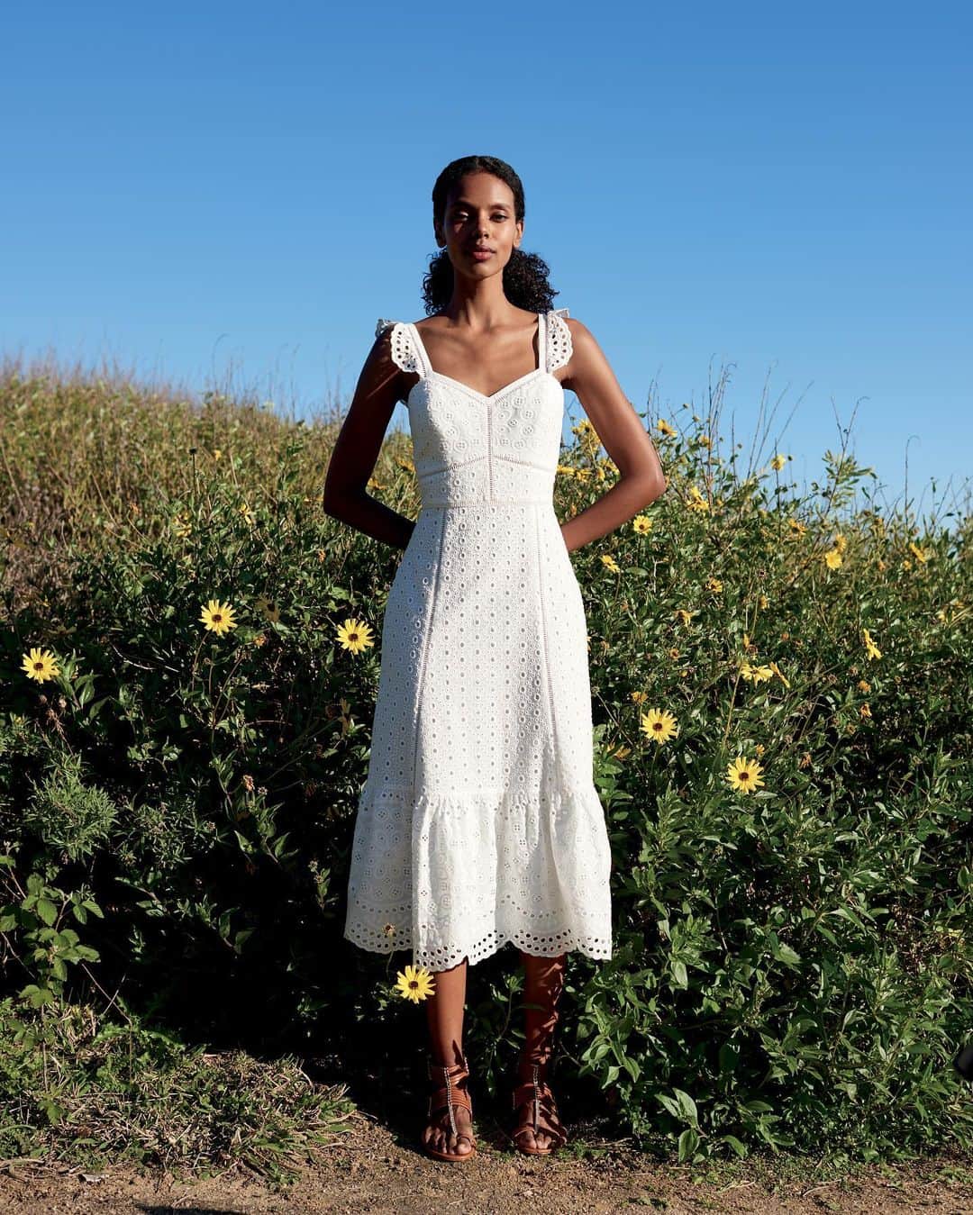 Saks Fifth Avenueのインスタグラム：「The summer sundress from @parkernewyork with built in eyelet A/C.」