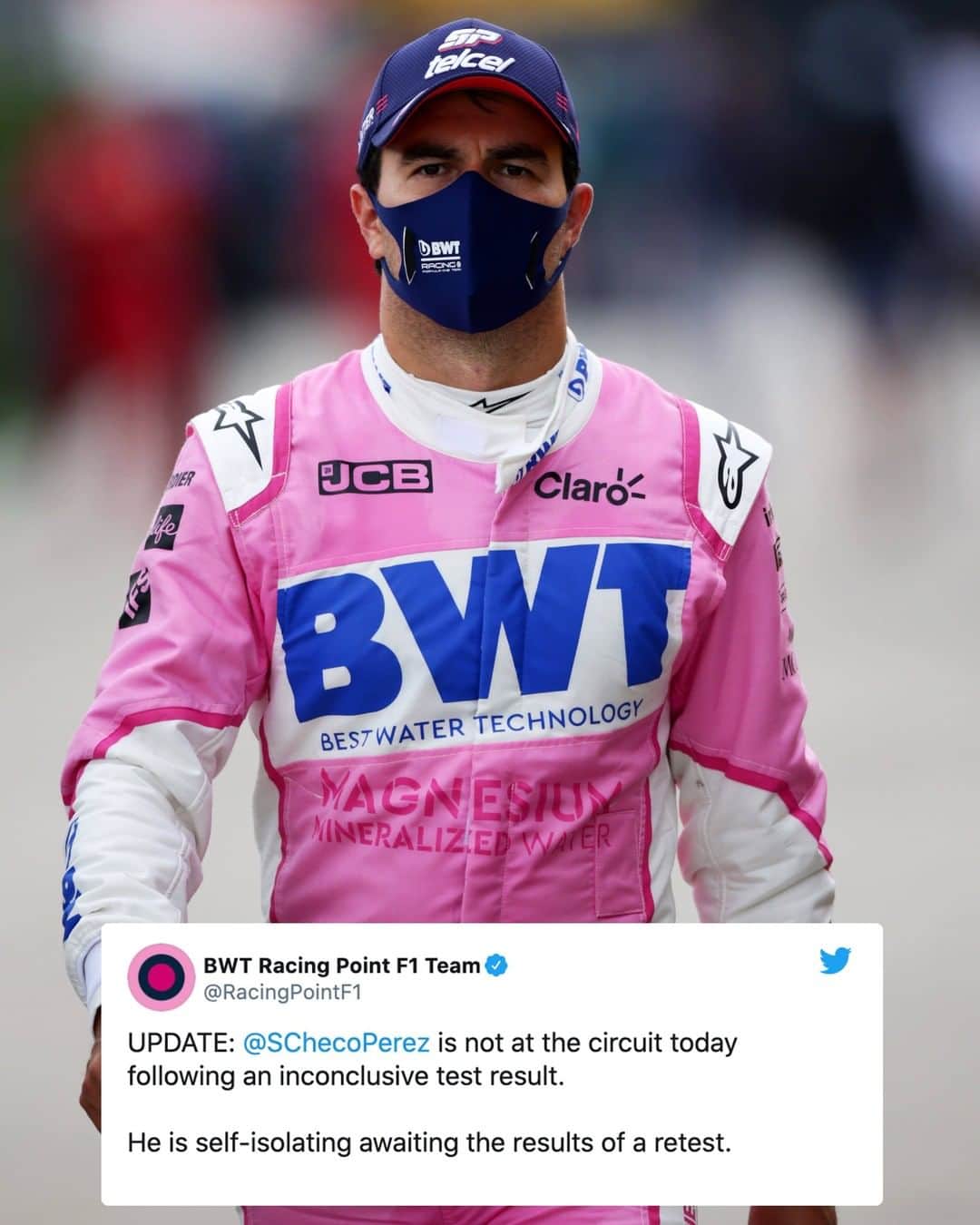 F1さんのインスタグラム写真 - (F1Instagram)「Sergio Perez is self-isolating while awaiting a second test, following an inconclusive Covid-19 test. More information on F1.com . #F1 #Formula1 #BritishGP」7月30日 23時56分 - f1