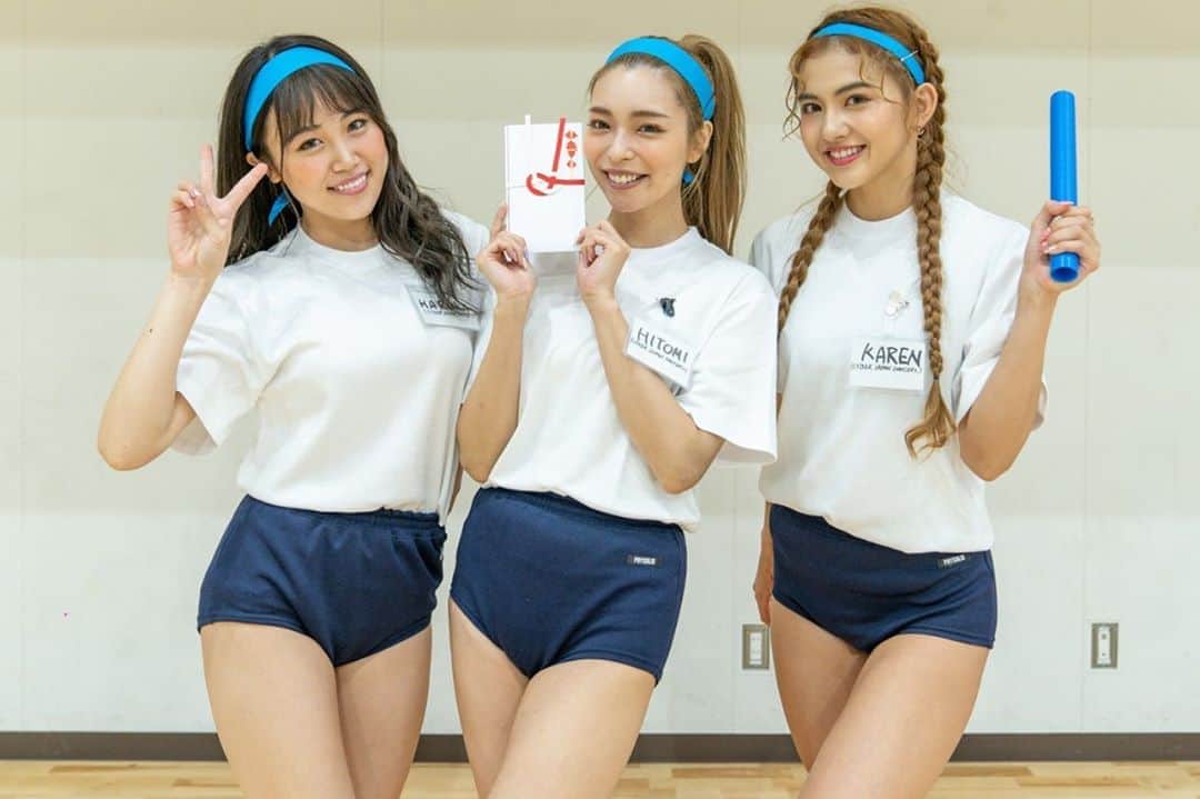CYBERJAPAN Staffのインスタグラム：「【シブヤ5丁目 SPECIAL 企画 Pt.2】 @shibu5tv  YouTube にて、夏の大運動会！ 超豪華26名で大運動会！  出演者：KAREN, HARUKA, HITOMI と RIO！ @cjd_karen @cjd_haruka @cjd_hitomi @cjd_rio   ▶️ https://www.youtube.com/watch?v=YoJSmJHod40  #cyberjapan #サイバージャパン　#シブヤ5丁目tv #youtube #体操服」