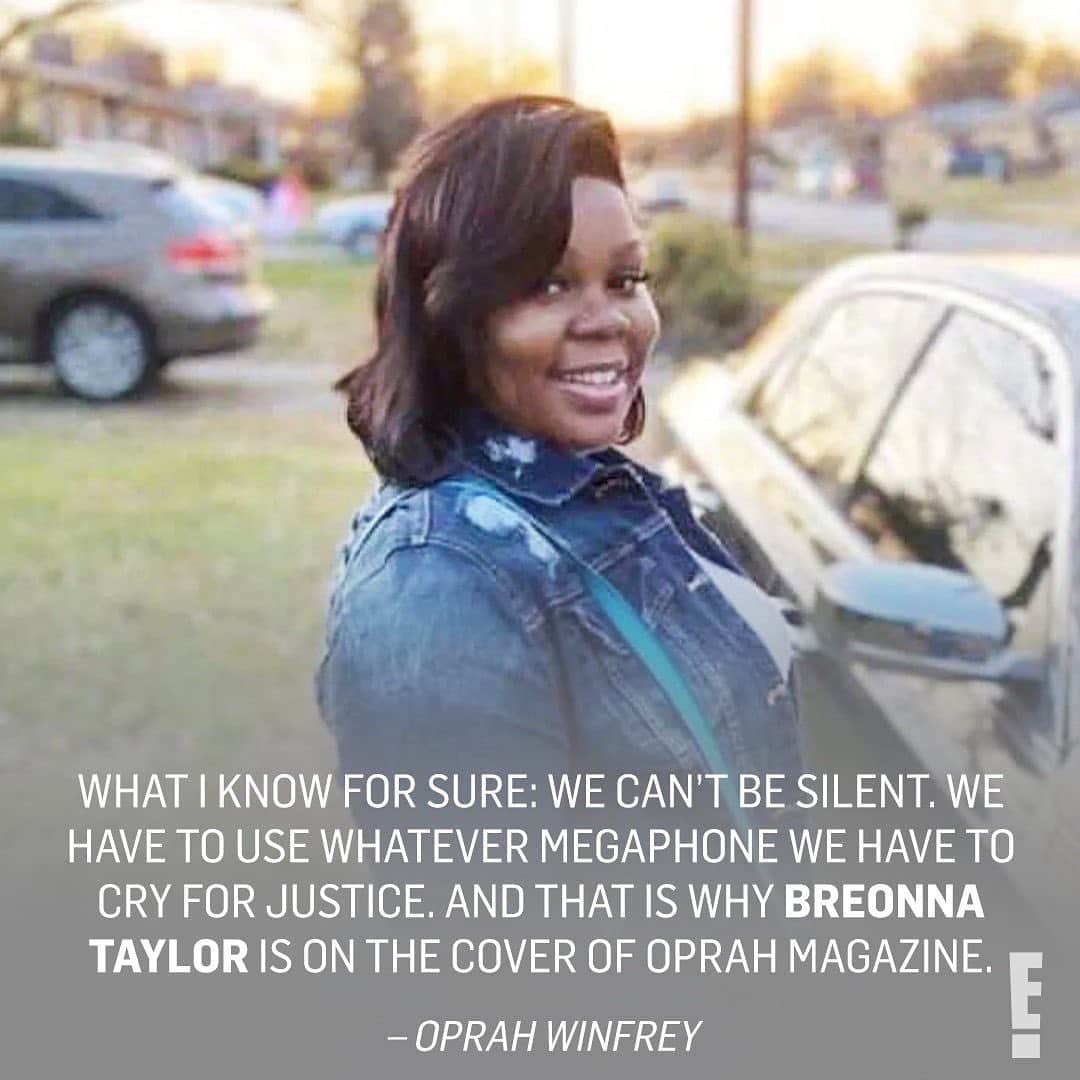 E! Onlineさんのインスタグラム写真 - (E! OnlineInstagram)「For the first time in 20 years, and for one of the last copies ever, Oprah Winfrey will not be on the cover of O Magazine. Breonna Taylor will. (📷: JusticeforBreonna.org/ @oprahmagazine / Cover: Alexis Franklin)」7月31日 0時03分 - enews