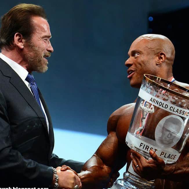 Phil Heathのインスタグラム：「Happy Birthday to the Man who needs no introduction and deserves a ton of praise for the many contributions not just to our sport but to the entire world! May you have a ‘FANTASTIC’ day filled with love and good laughs with friends and family. Again, Happy Birthday Legend! @schwarzenegger」