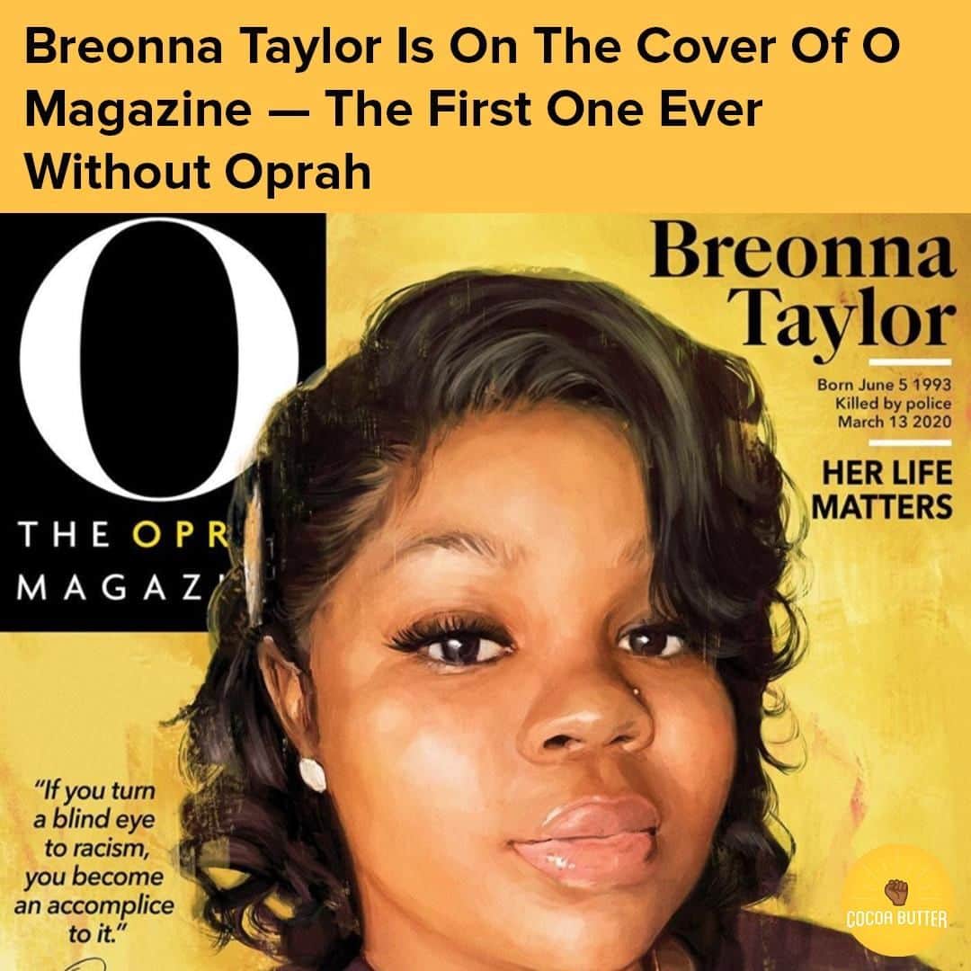 BuzzFeedさんのインスタグラム写真 - (BuzzFeedInstagram)「Follow @cocoabutter 🚨"Breonna Taylor had dreams," Oprah Winfrey said. "They all died with her the night five bullets shattered her body and her future." Link in bio 👆🏾」7月31日 2時30分 - buzzfeed