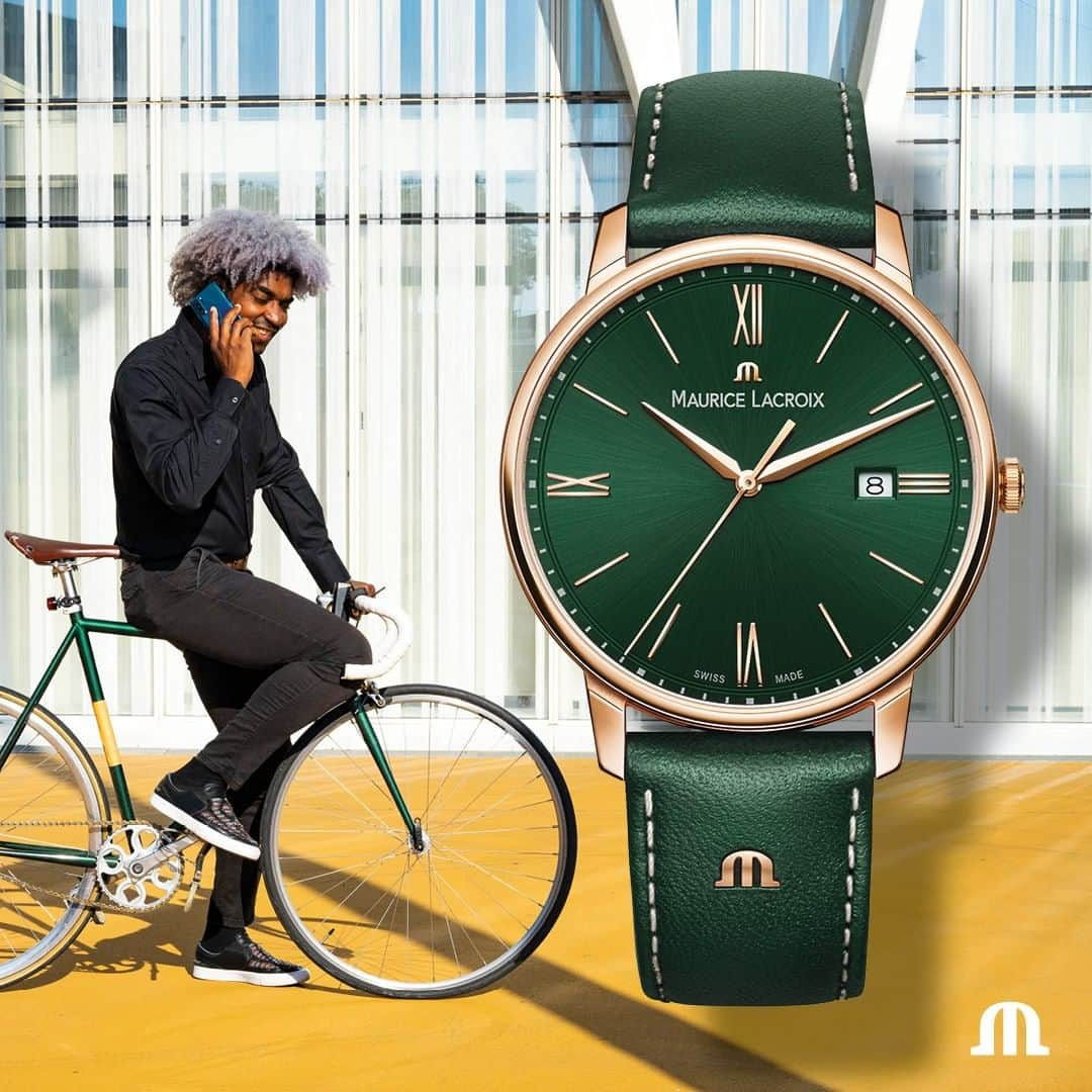 モーリスラクロアさんのインスタグラム写真 - (モーリスラクロアInstagram)「Is green the new black? One thing is for sure, the new #ELIROS Green 40mm fits all styles! #ExpressYourself #YourTimeIsNow  #MauriceLacroix #Watch #Reloj #LuxuryWatch #Swisswatch #HauteHorlogerie #Swisswatchmaking #Watchmaking #Wotd #Watchesofinstagram #Watchfam #Watchlife #Swissmade #Whatsonmywrist #Watchoftheday #Watchaddict #Dailywatches #instawatchdaily #instawatches #Wiwt #Womw」7月31日 1時30分 - mauricelacroix